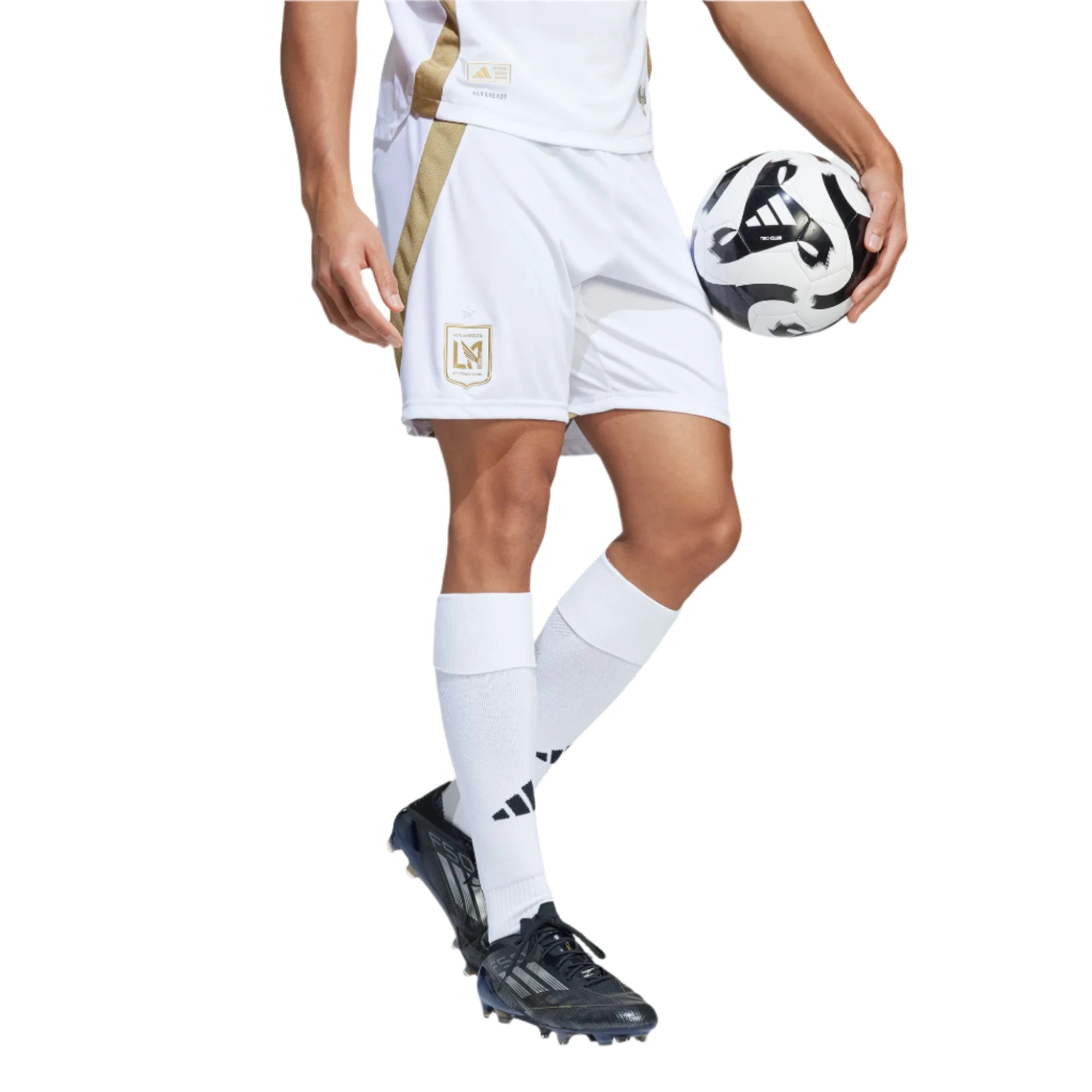 adidas 2025-26 LAFC Men's Authentic Away Shorts (Model - Side)