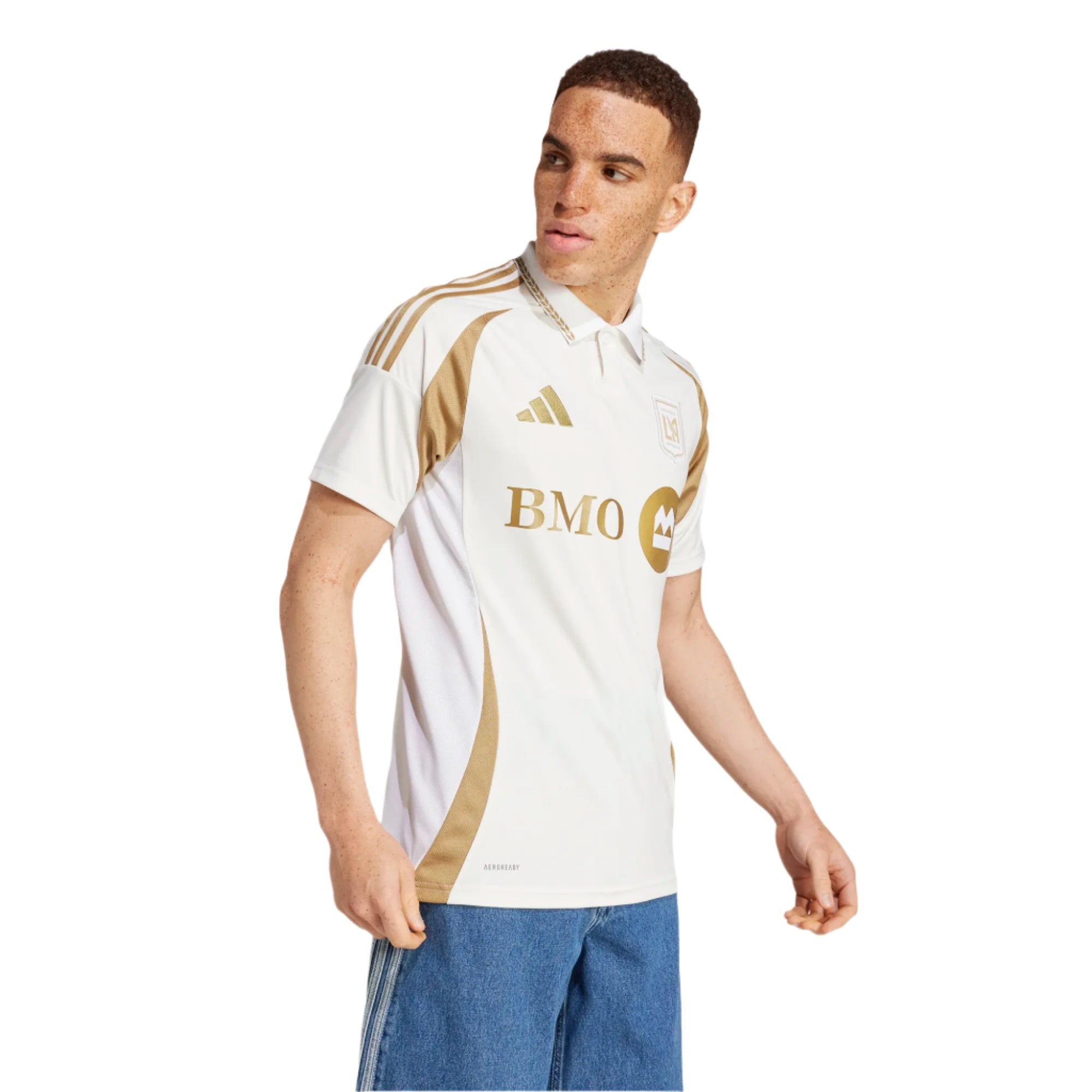 adidas 2025-26 LAFC Men's Stadium Away Jersey (Model - Side)