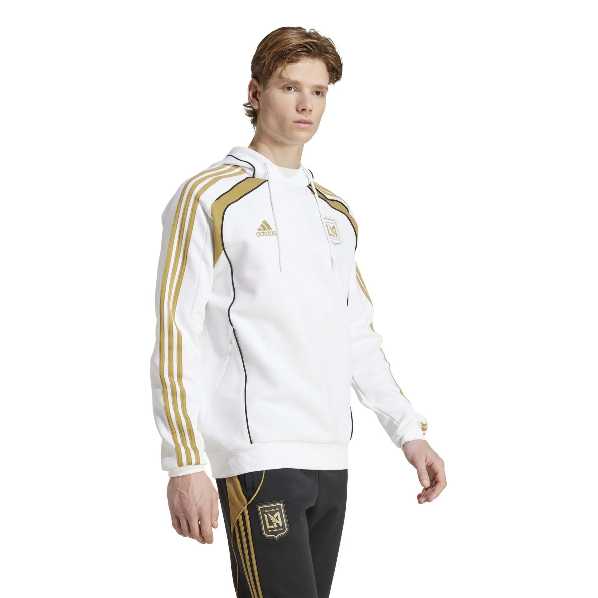 adidas 2025-26 LAFC Men's Travel Hoodie (Model - Side)