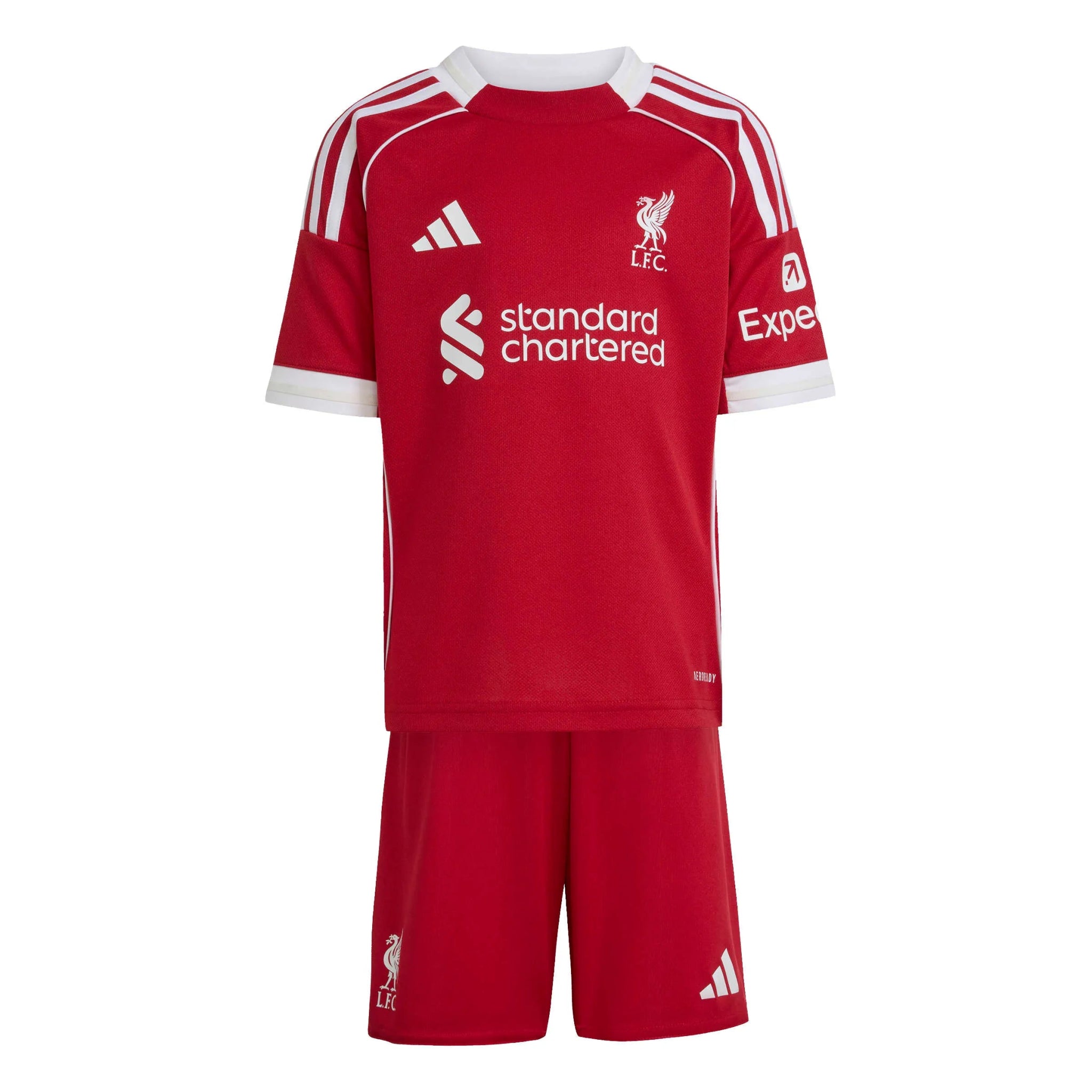 adidas 2025-26 Liverpool Kid's Home Mini Kit (Front)