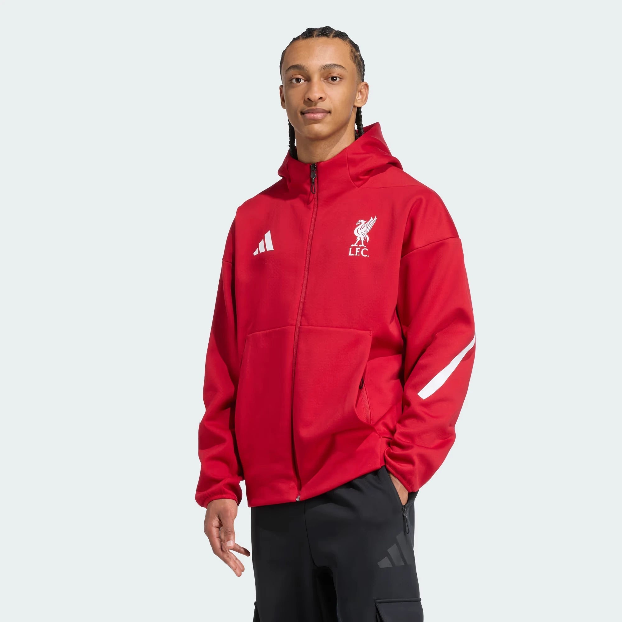 adidas 2025-26 Liverpool Mens Anthem Jacket (Model - Front)