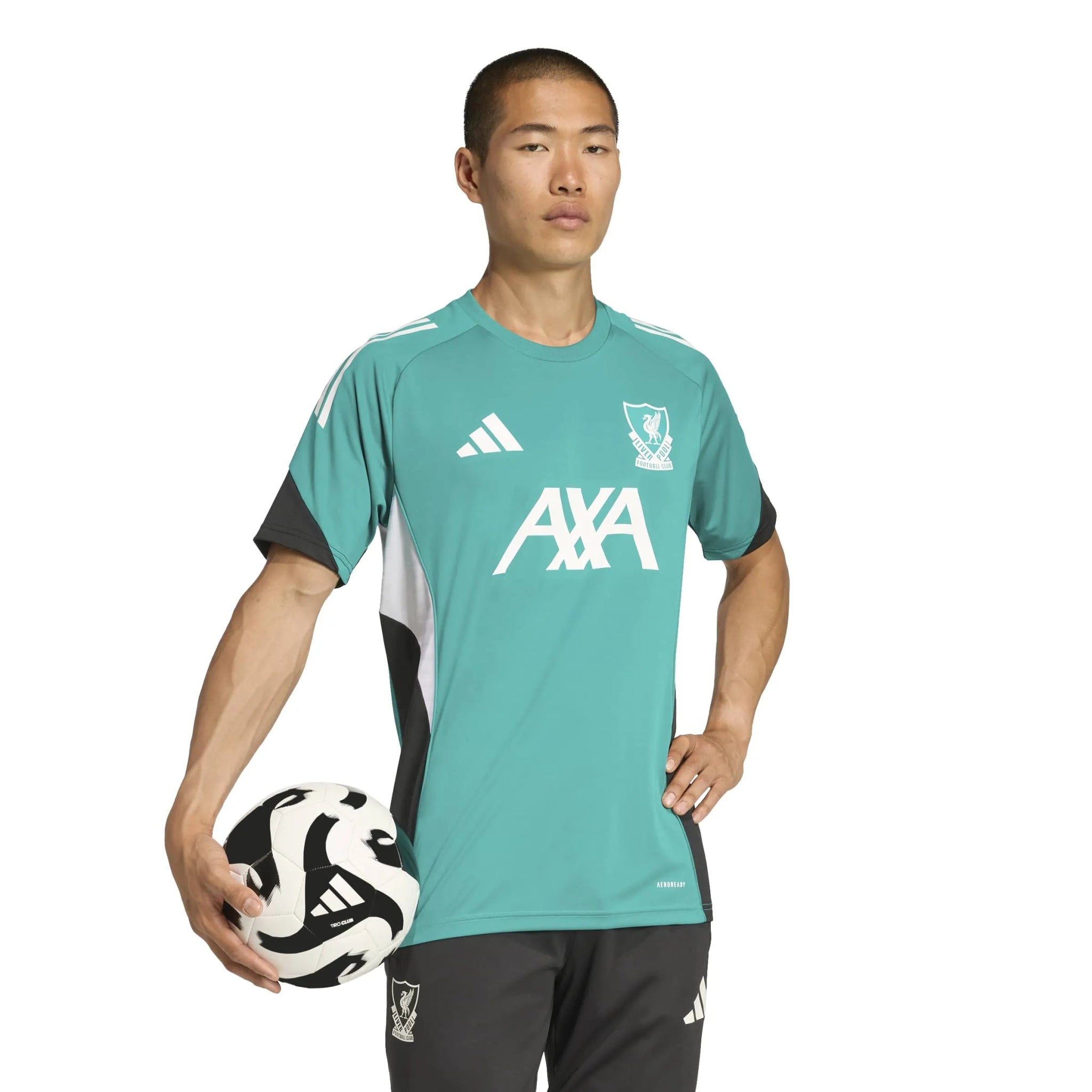 adidas 2025-26 Liverpool Men's EU Training Soccer Jersey (Model - Side)