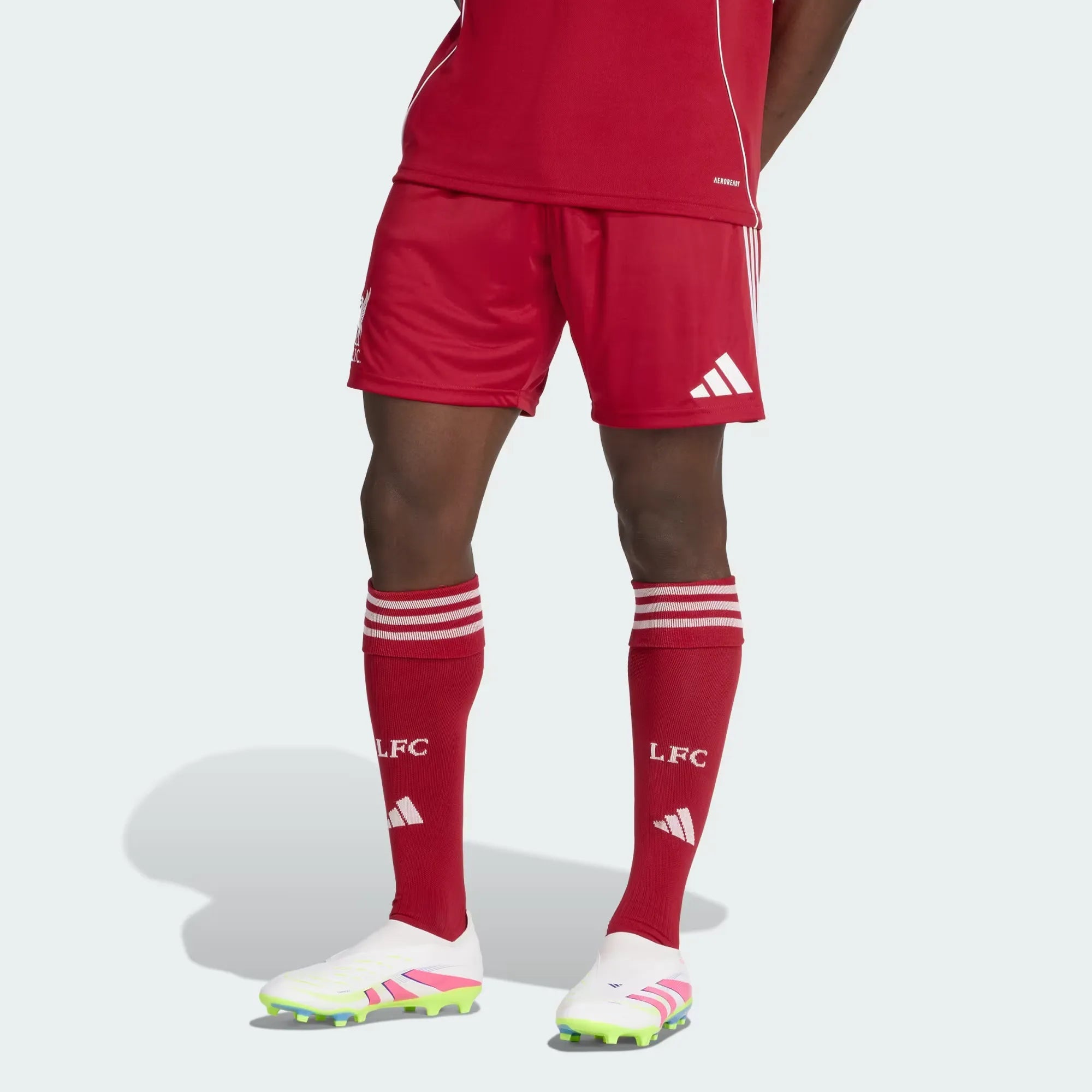 adidas 2025-26 Liverpool Men's Home Shorts (Model - Front)