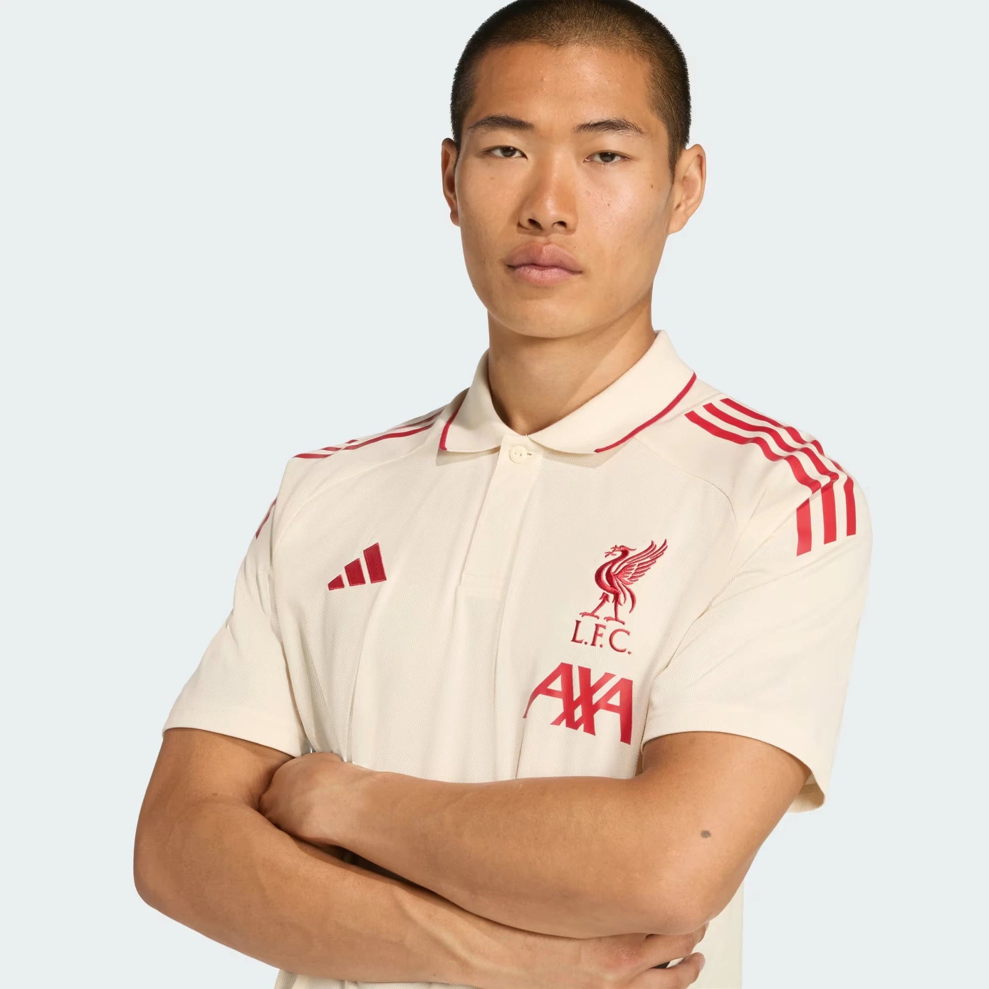 adidas 2025-26 Liverpool Mens Polo Shirt (Detail 1)