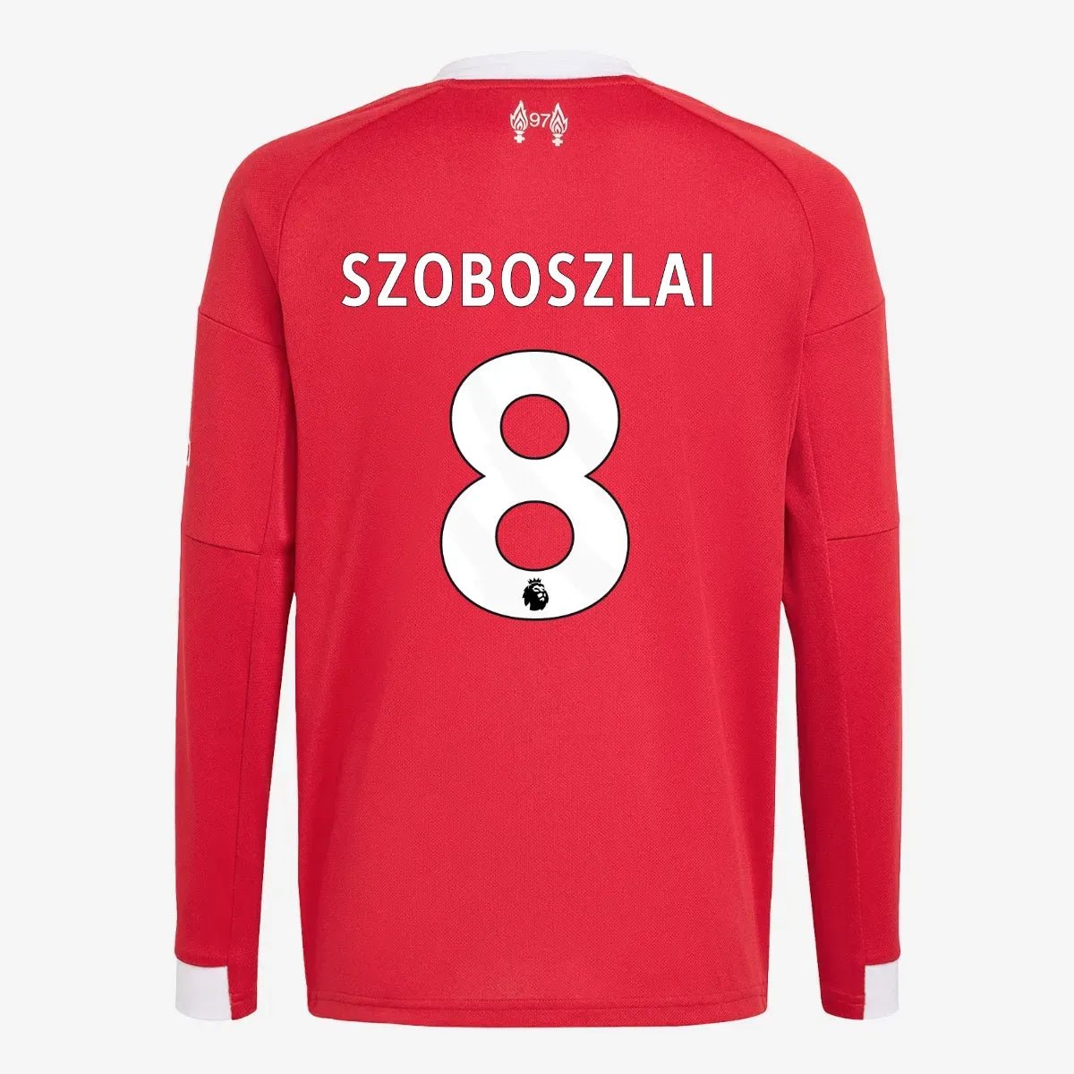adidas 2025-26 Liverpool Men's Stadium Home Long-Sleeve Soccer Jersey (Szoboszlai)