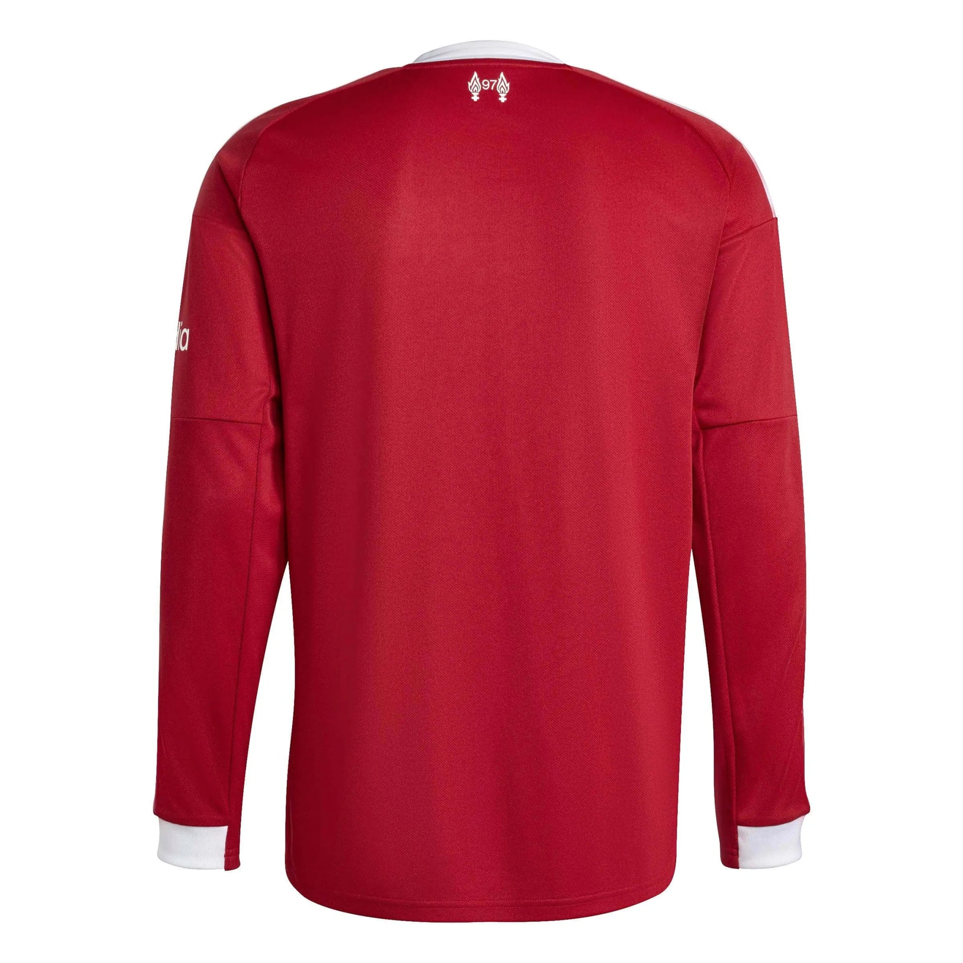 adidas 2025-26 Liverpool Men's Stadium Home Long-Sleeve Soccer Jersey (Back)