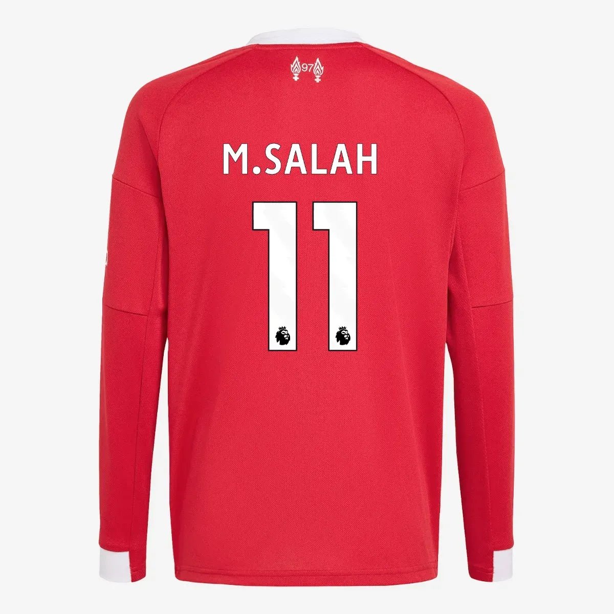 adidas 2025-26 Liverpool Men's Stadium Home Long-Sleeve Soccer Jersey (M. Salah)