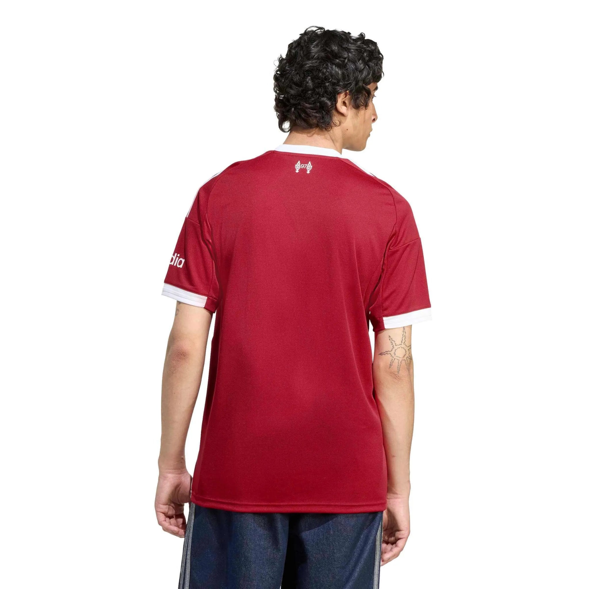 adidas 2025-26 Liverpool Men's Stadium Home Soccer Jersey (Model - Back)