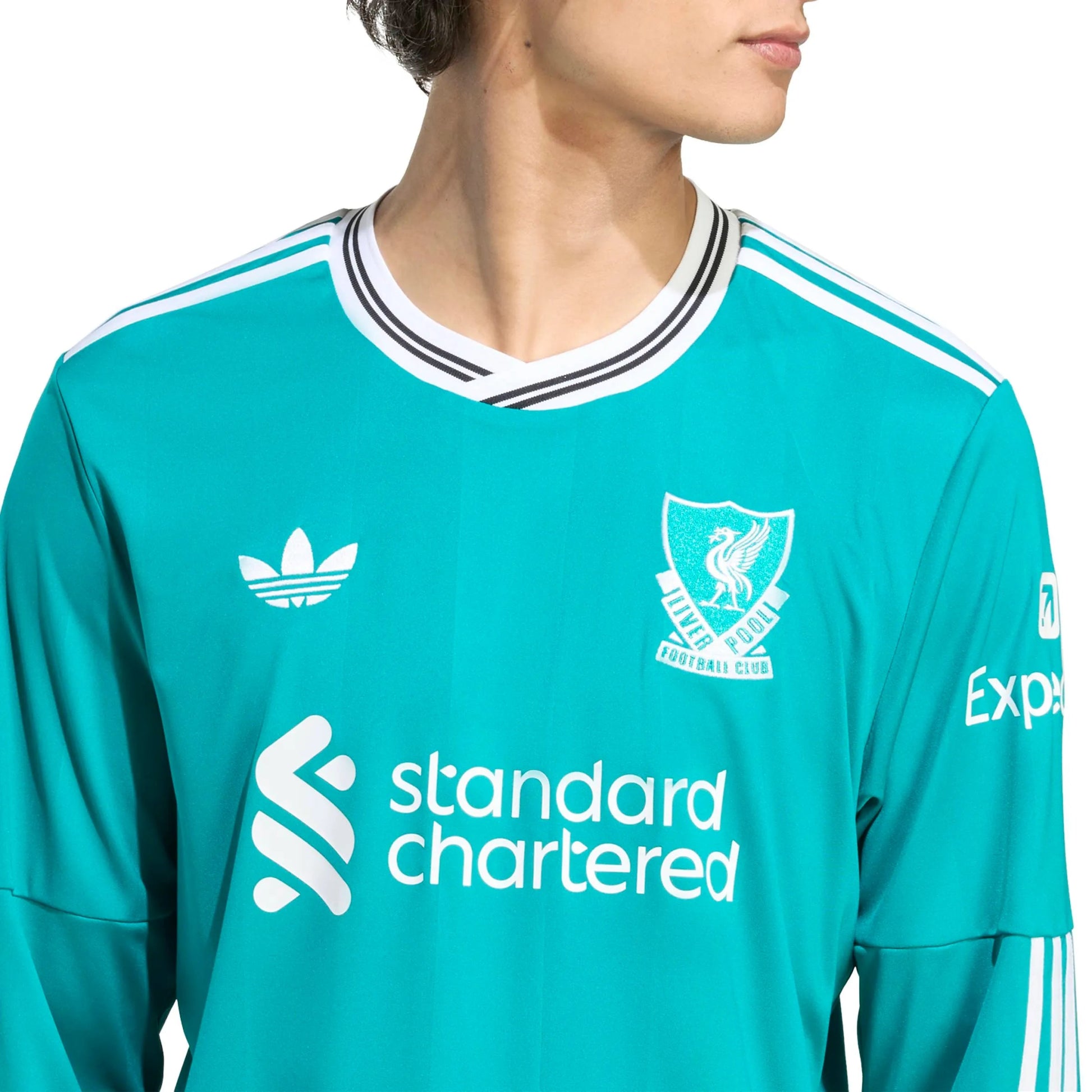 adidas 2025-26 Liverpool Men's Stadium Third Long-Sleeve Soccer Jersey