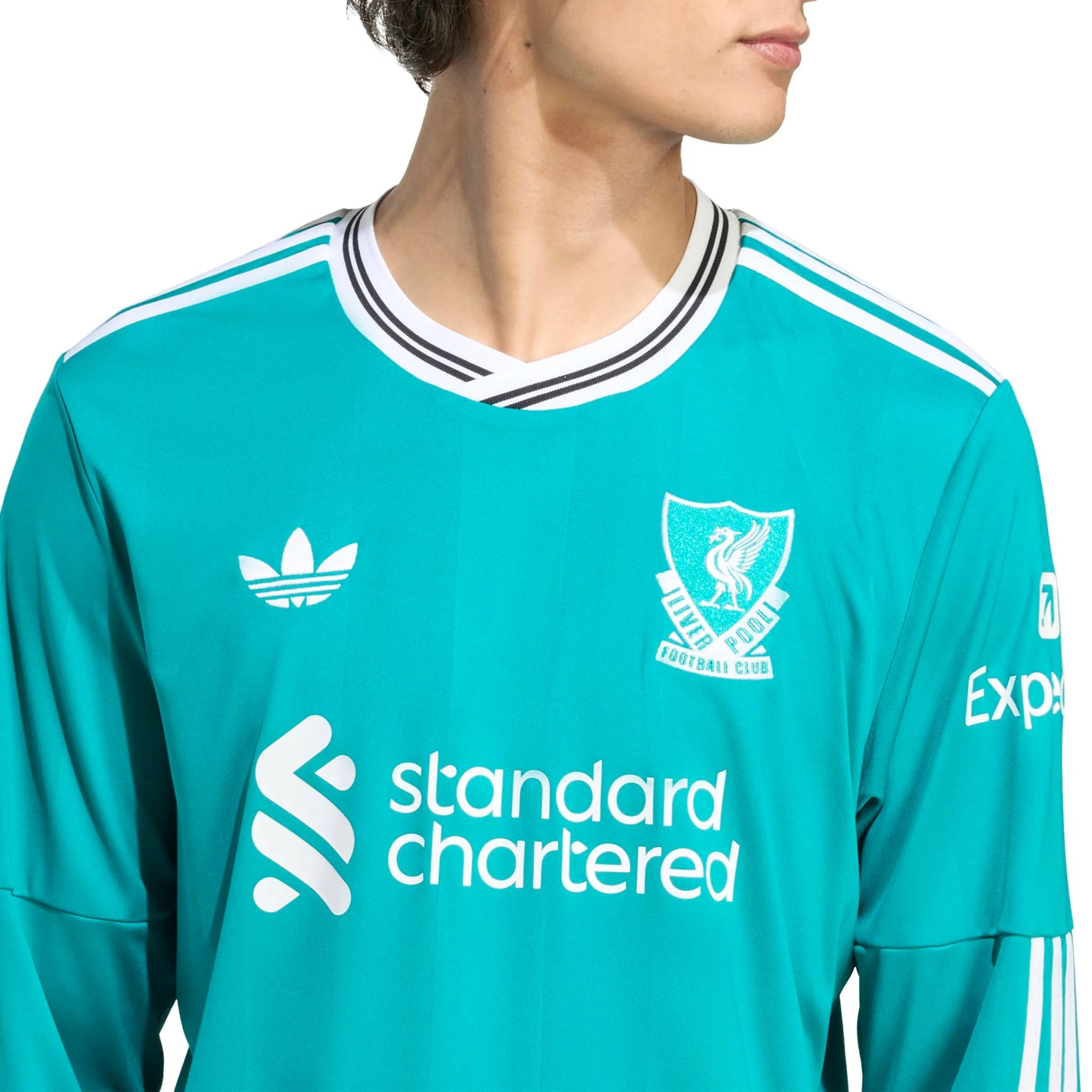 adidas 2025-26 Liverpool Men's Stadium Third Long-Sleeve Soccer Jersey