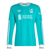 adidas 2025-26 Liverpool Men's Stadium Third Long-Sleeve Soccer Jersey