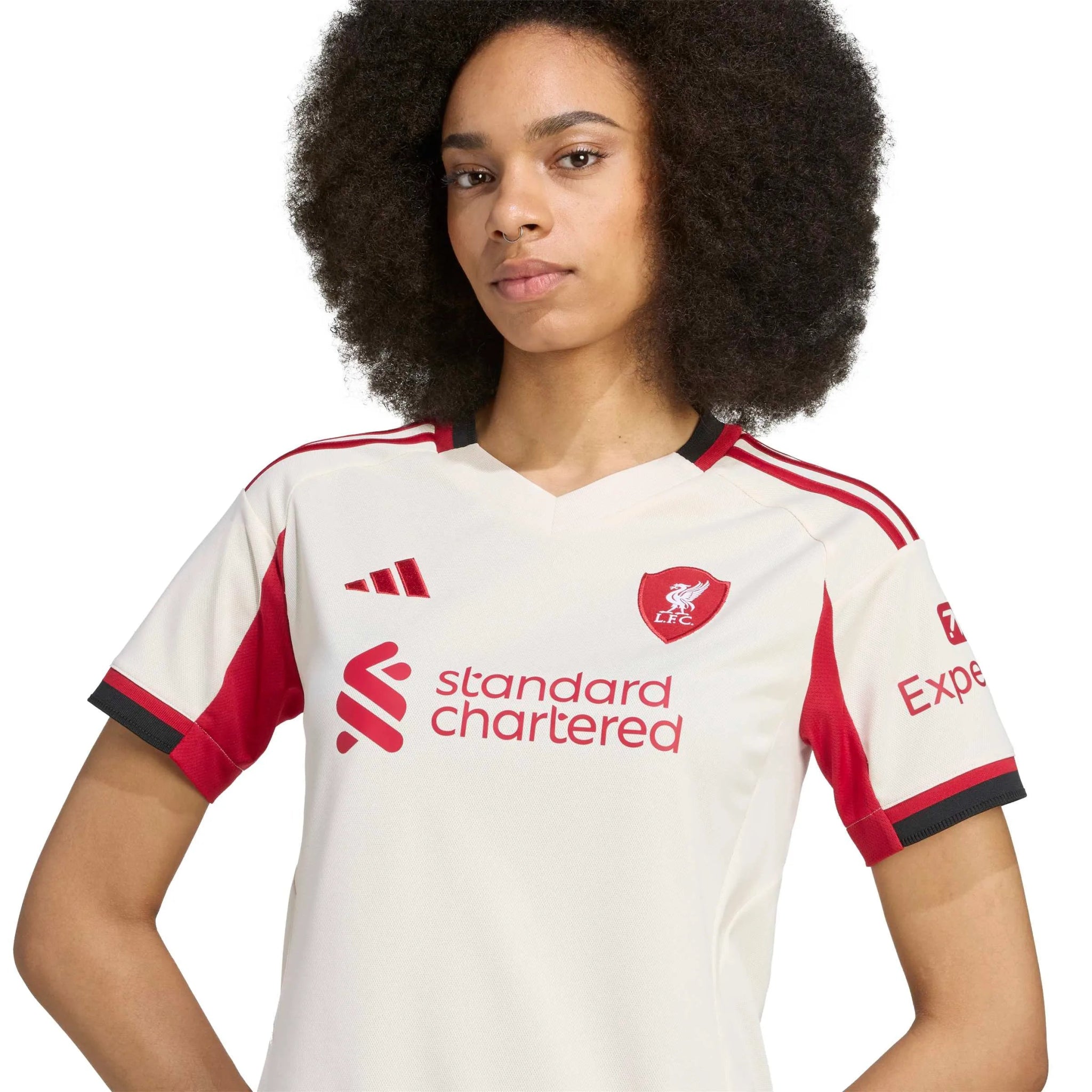 adidas 2025-26 Liverpool Women's Stadium Away Soccer Jersey (Detail 1)