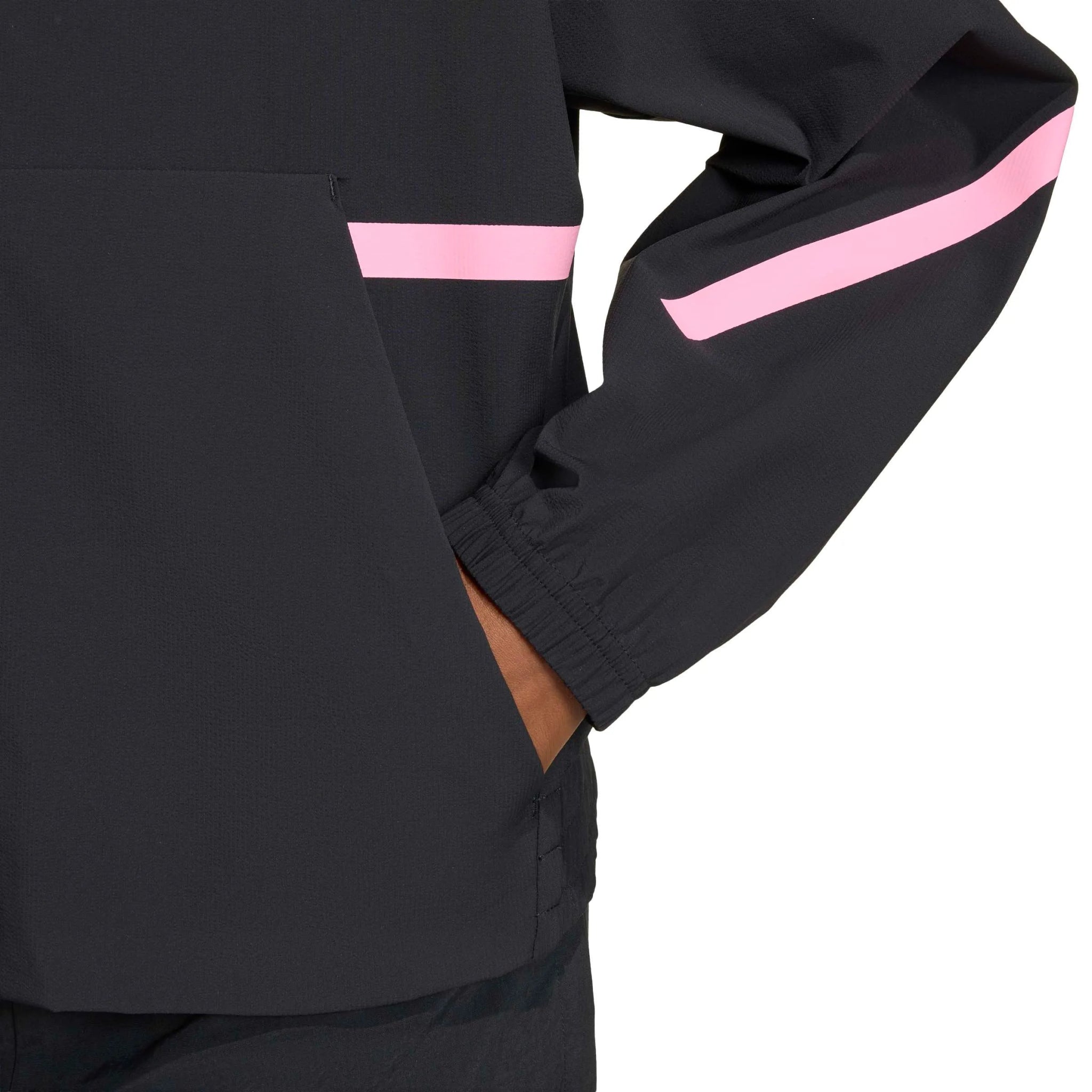 adidas 2025-26 Liverpool Youth Anthem Jacket Black (Detail 2)