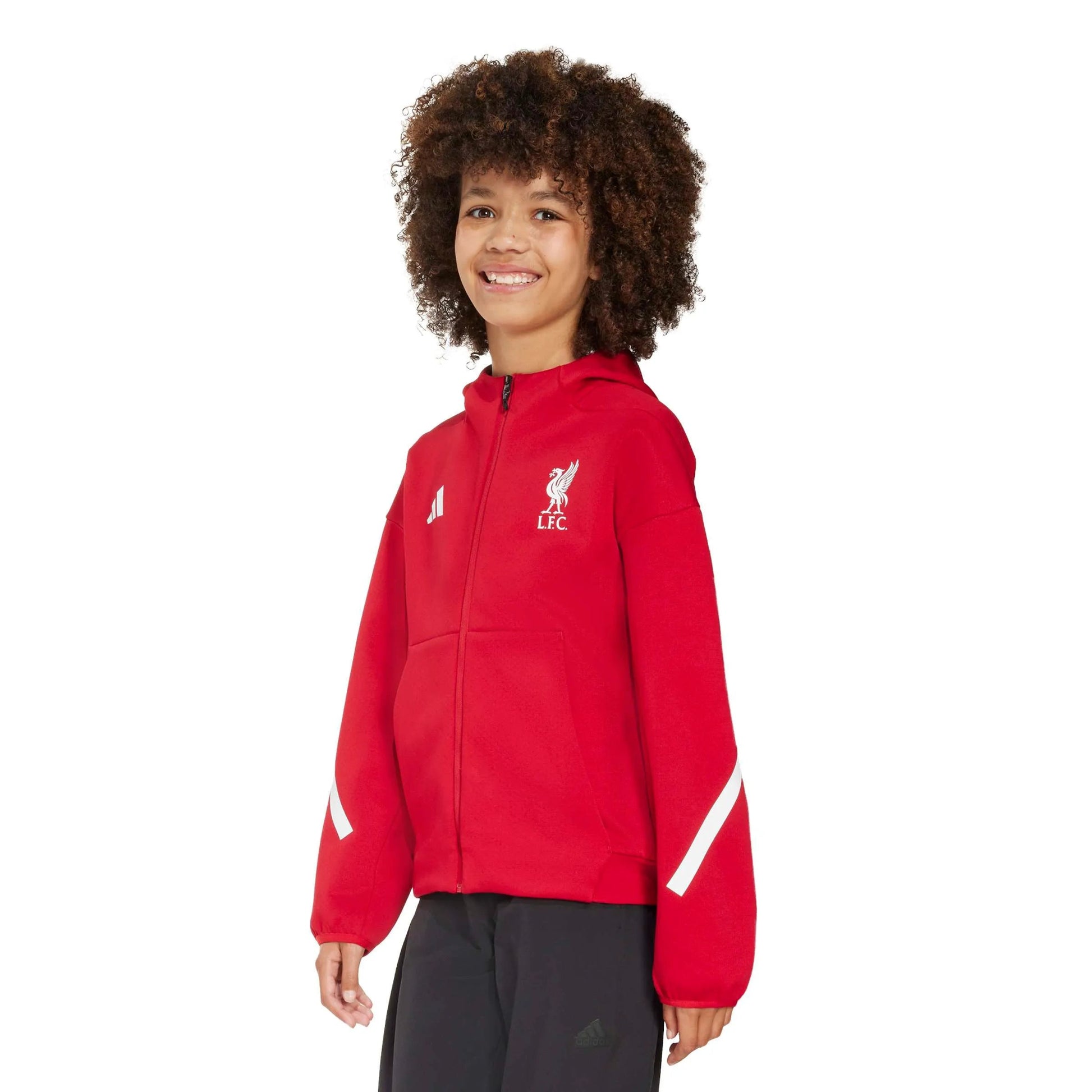 adidas 2025-26 Liverpool Youth Anthem Jacket (Model - Front)