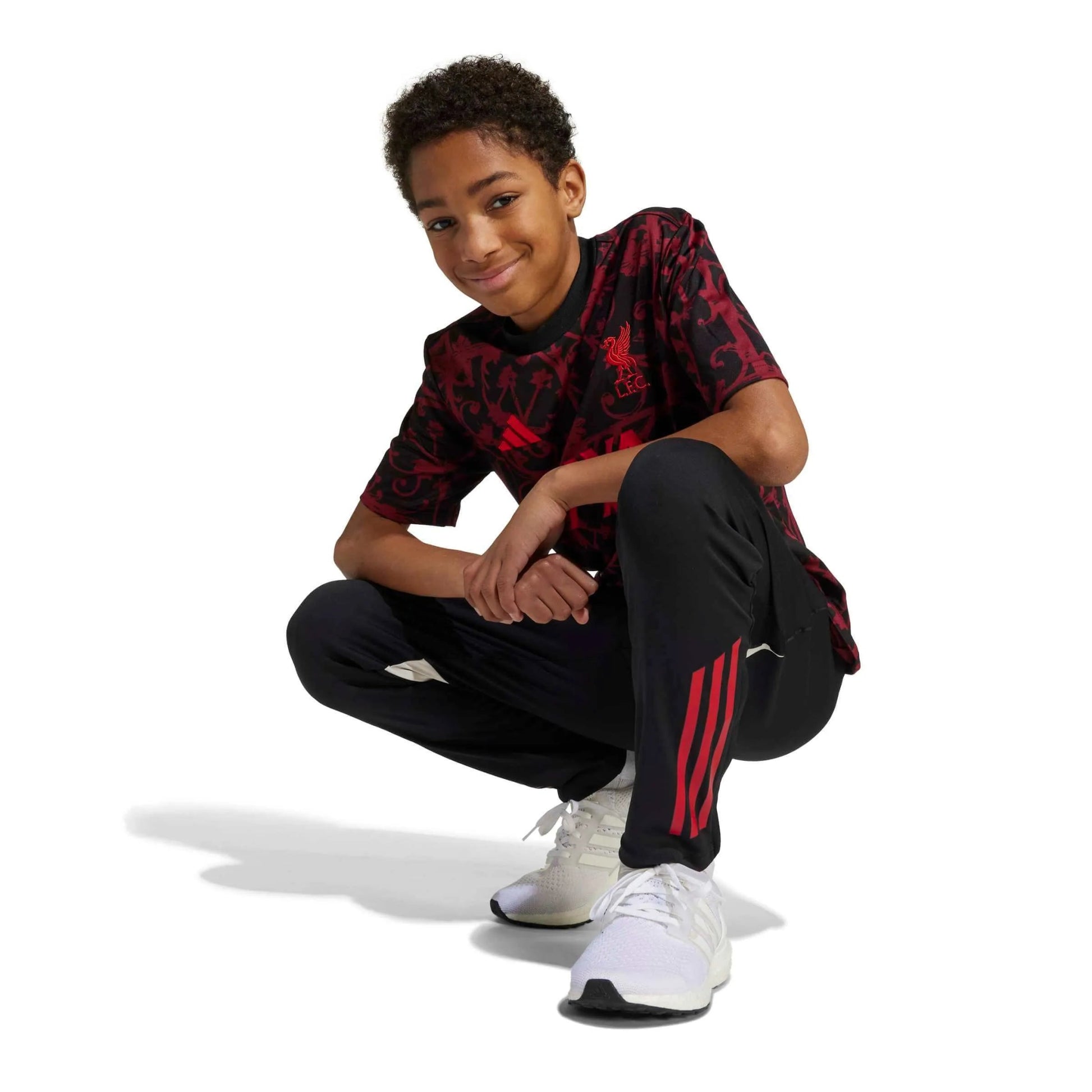 adidas 2025-26 Liverpool Youth Pre-Match Soccer Jersey (Detail 2)