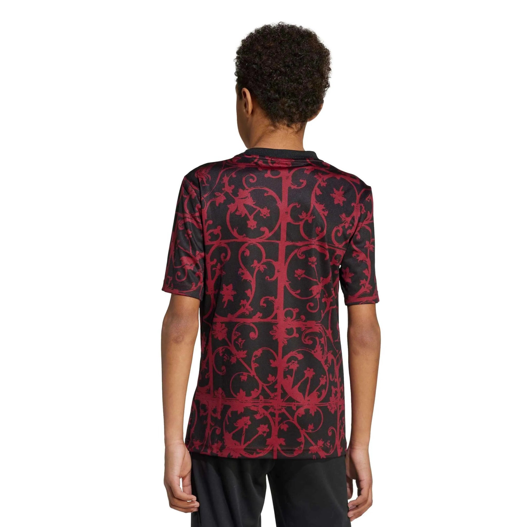 adidas 2025-26 Liverpool Youth Pre-Match Soccer Jersey (Model - Back)