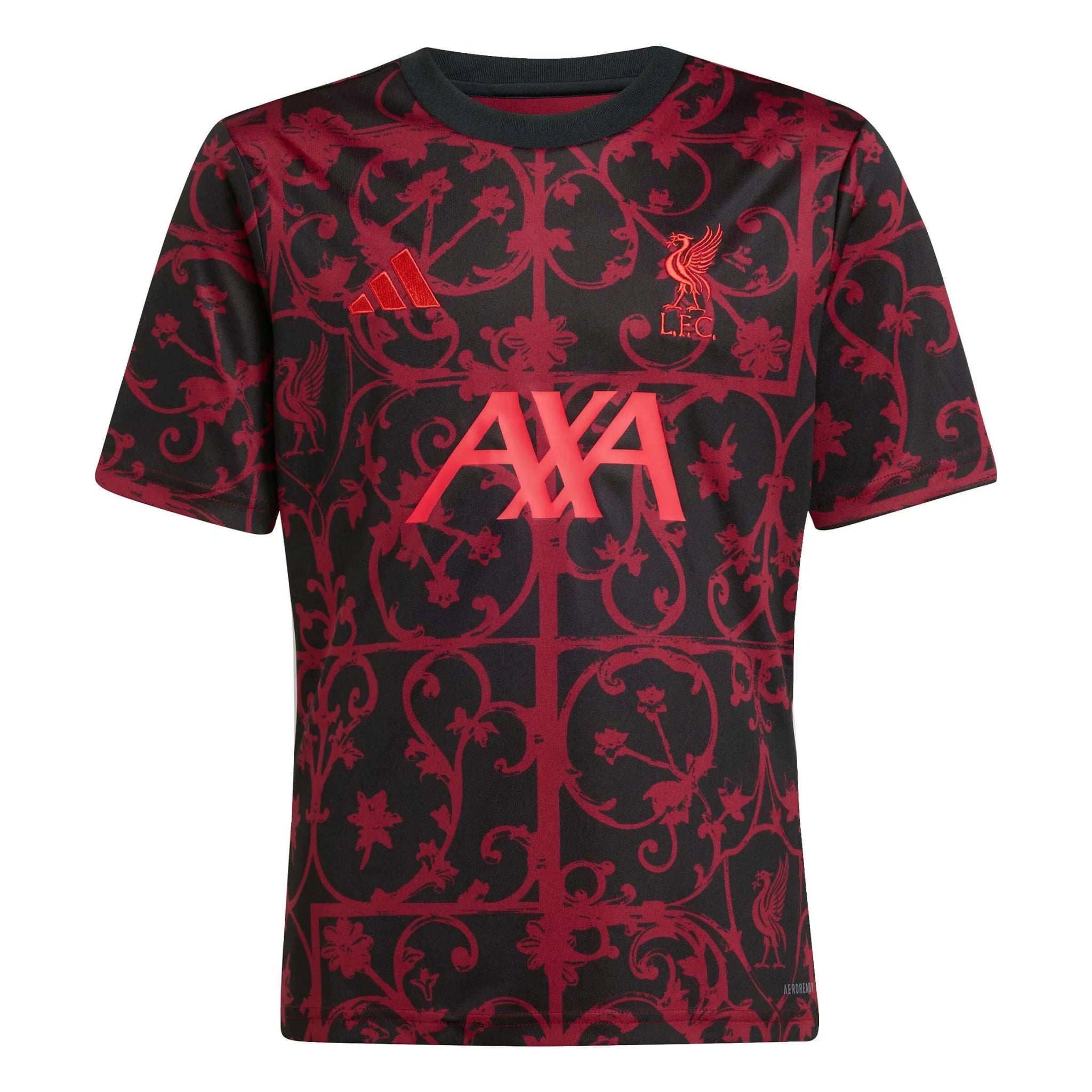 adidas 2025-26 Liverpool Youth Pre-Match Soccer Jersey (Front)