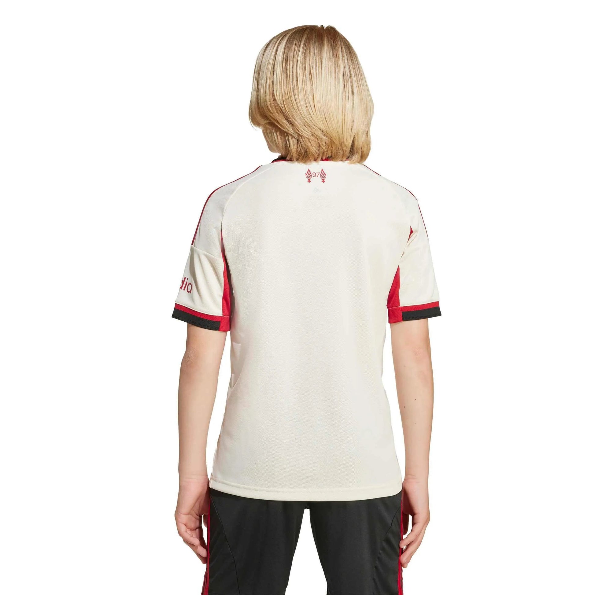 adidas 2025-26 Liverpool Youth Stadium Away Soccer Jersey (Model - Back)