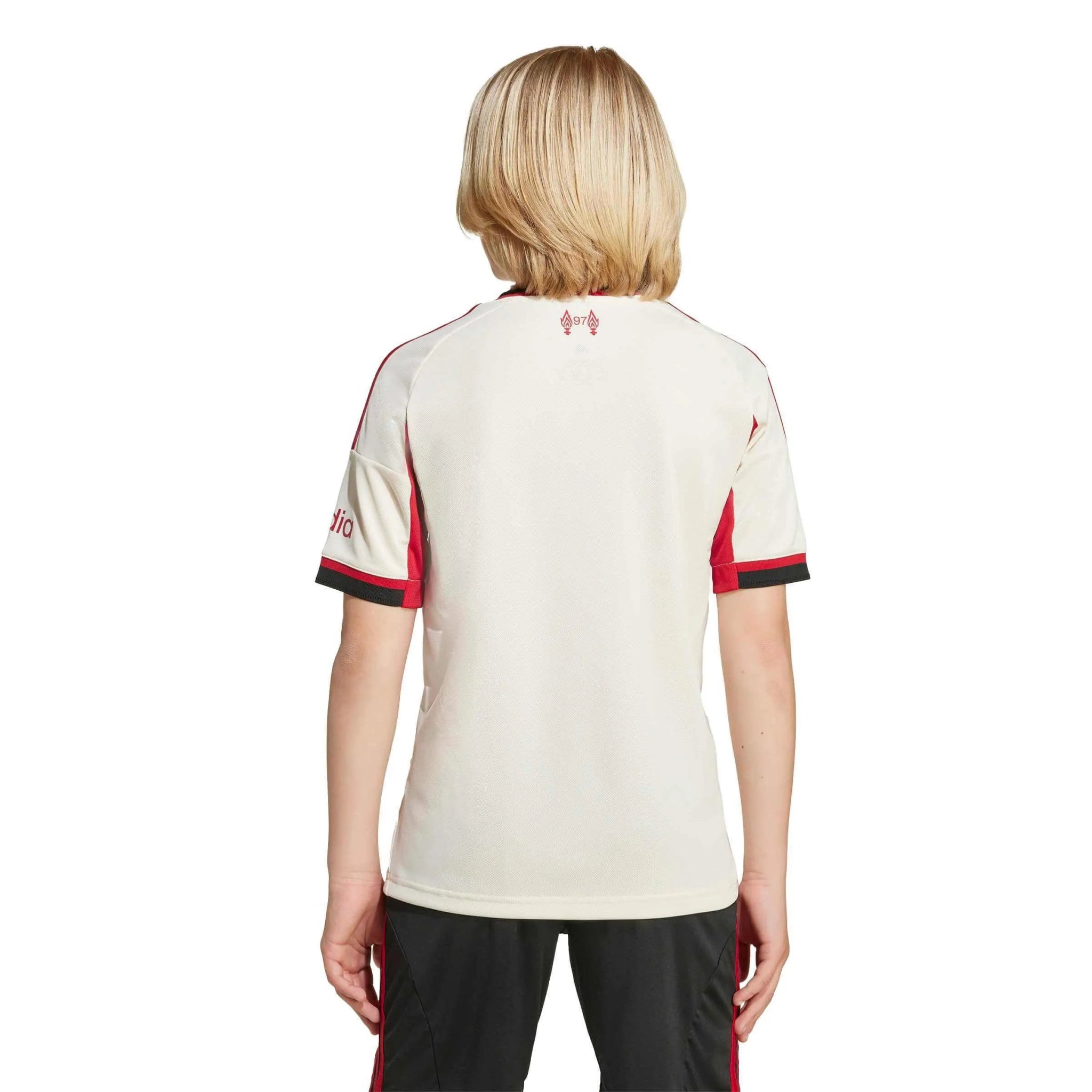adidas 2025-26 Liverpool Youth Stadium Away Soccer Jersey (Model - Back)