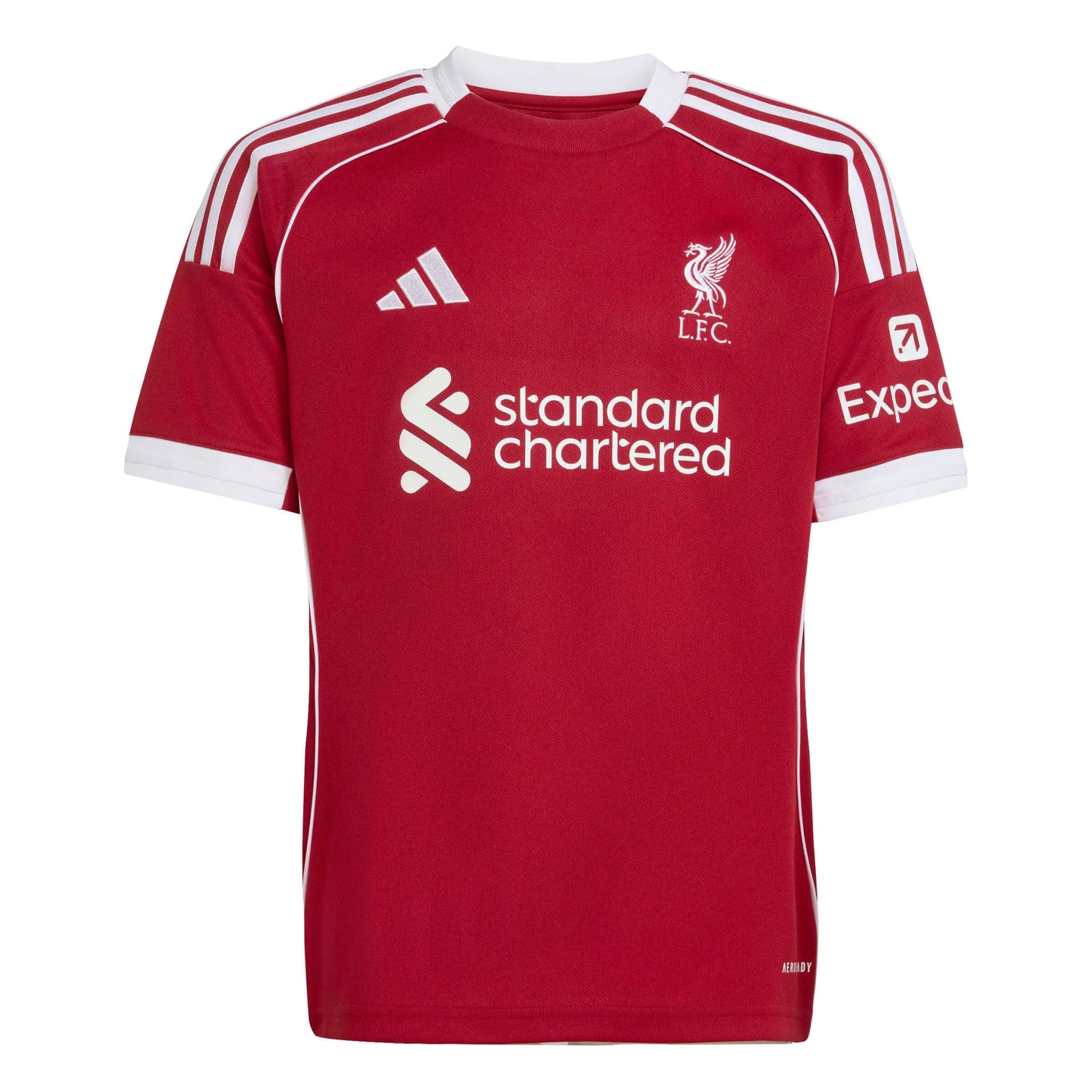 adidas 2025-26 Liverpool Youth Stadium Home Soccer Jersey (Front)