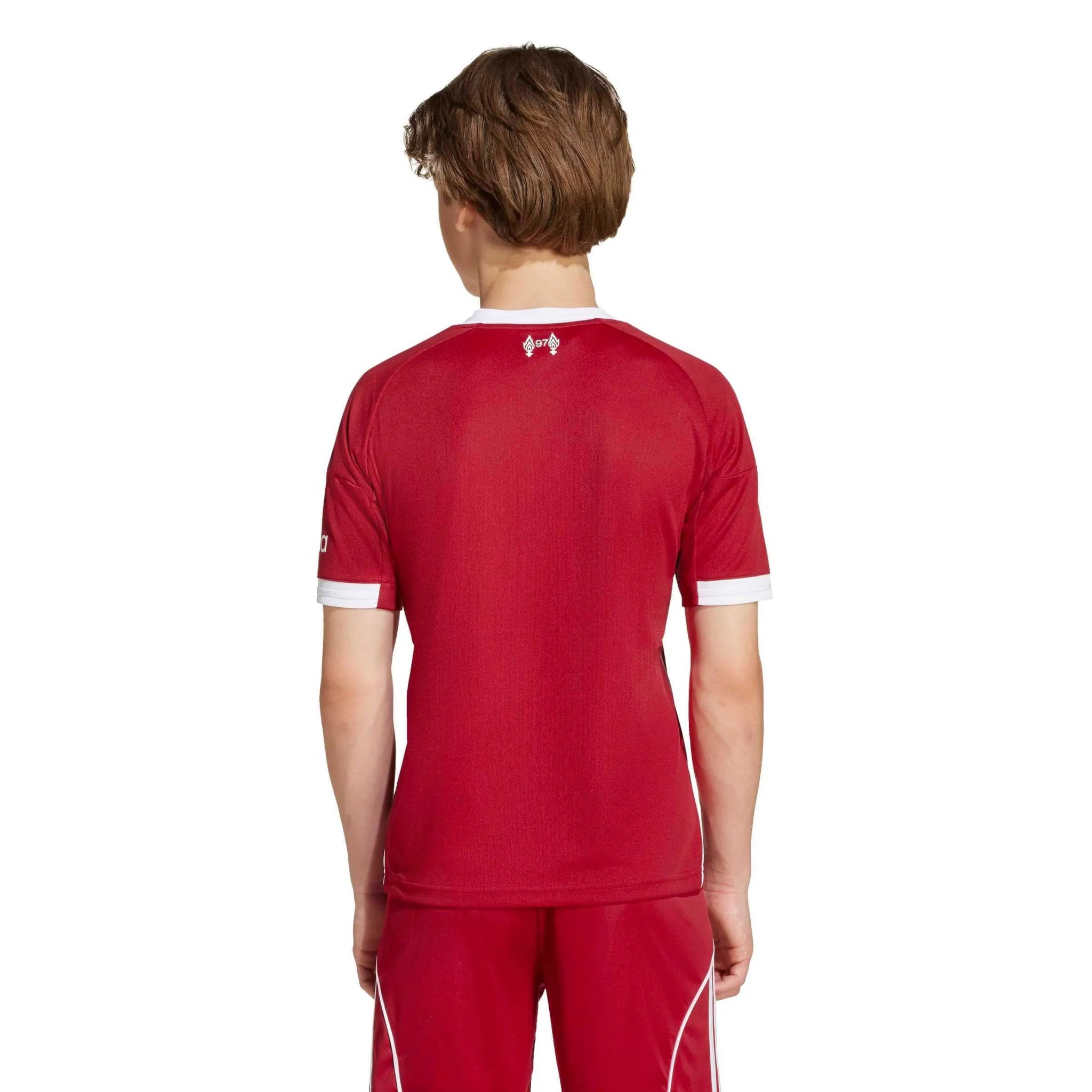 adidas 2025-26 Liverpool Youth Stadium Home Soccer Jersey (Model - Back)