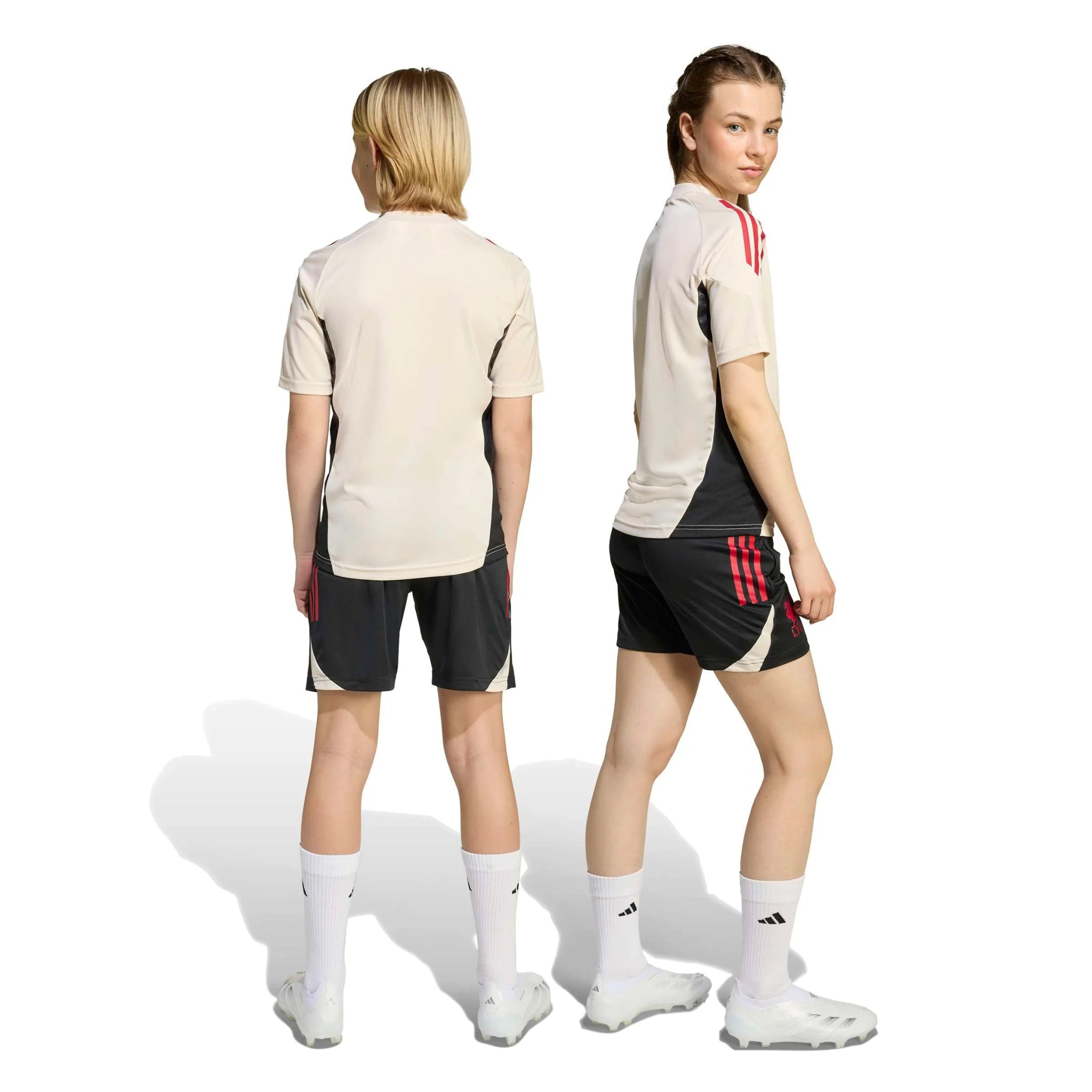 adidas 2025-26 Liverpool Youth Training Soccer Jersey (Models - Back)