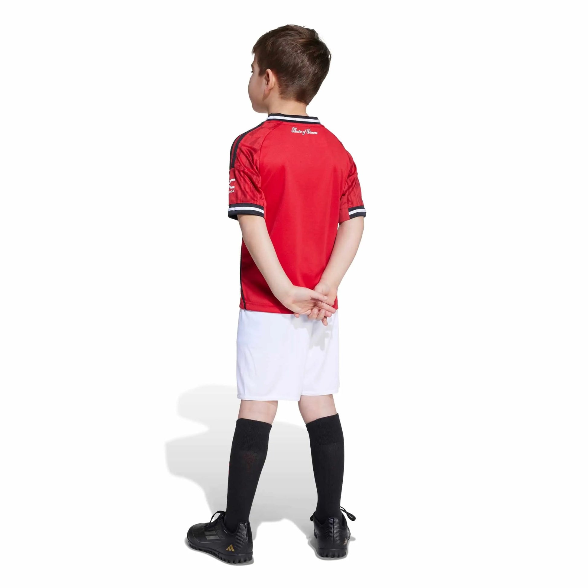 adidas 2025-26 Manchester United Kid's Home Mini Kit (Model - Back)
