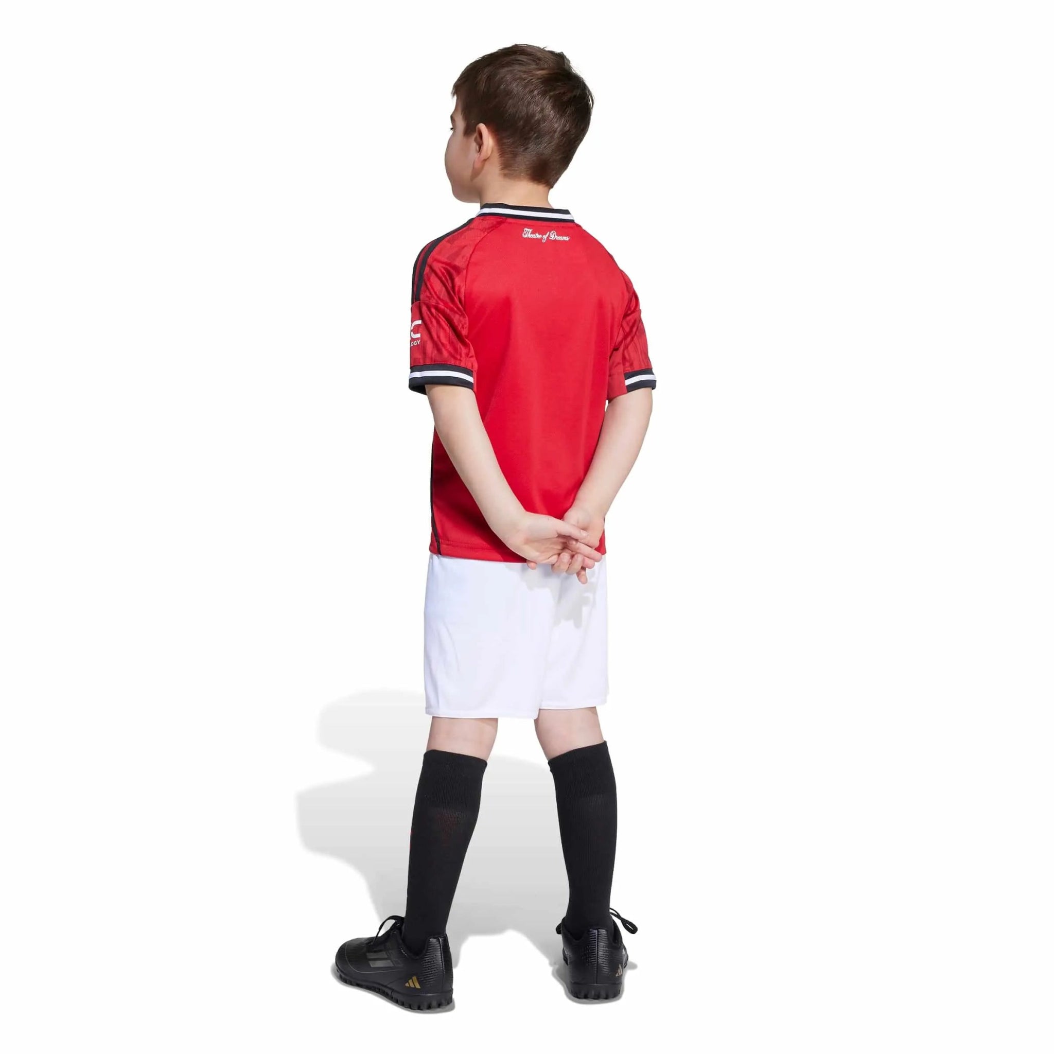 adidas 2025-26 Manchester United Kid's Home Mini Kit (Model - Back)