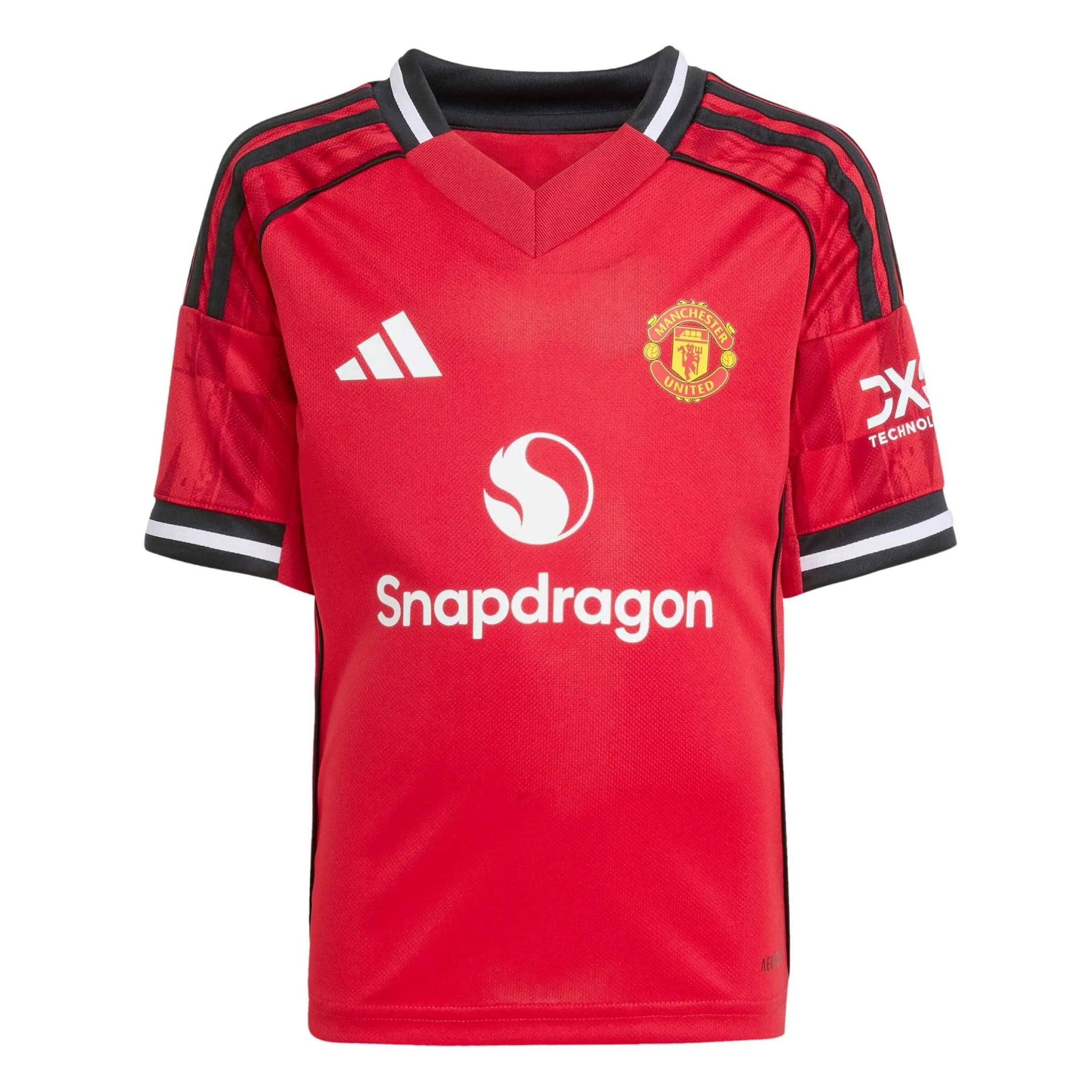 adidas 2025-26 Manchester United Kid's Home Mini Kit (Jersey - Front)