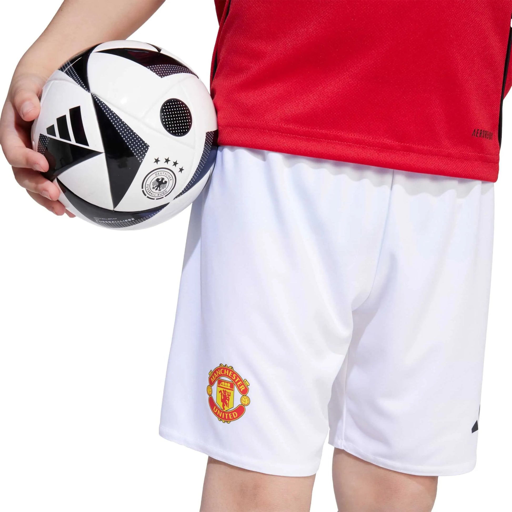 adidas 2025-26 Manchester United Kid's Home Mini Kit (Detail 2)