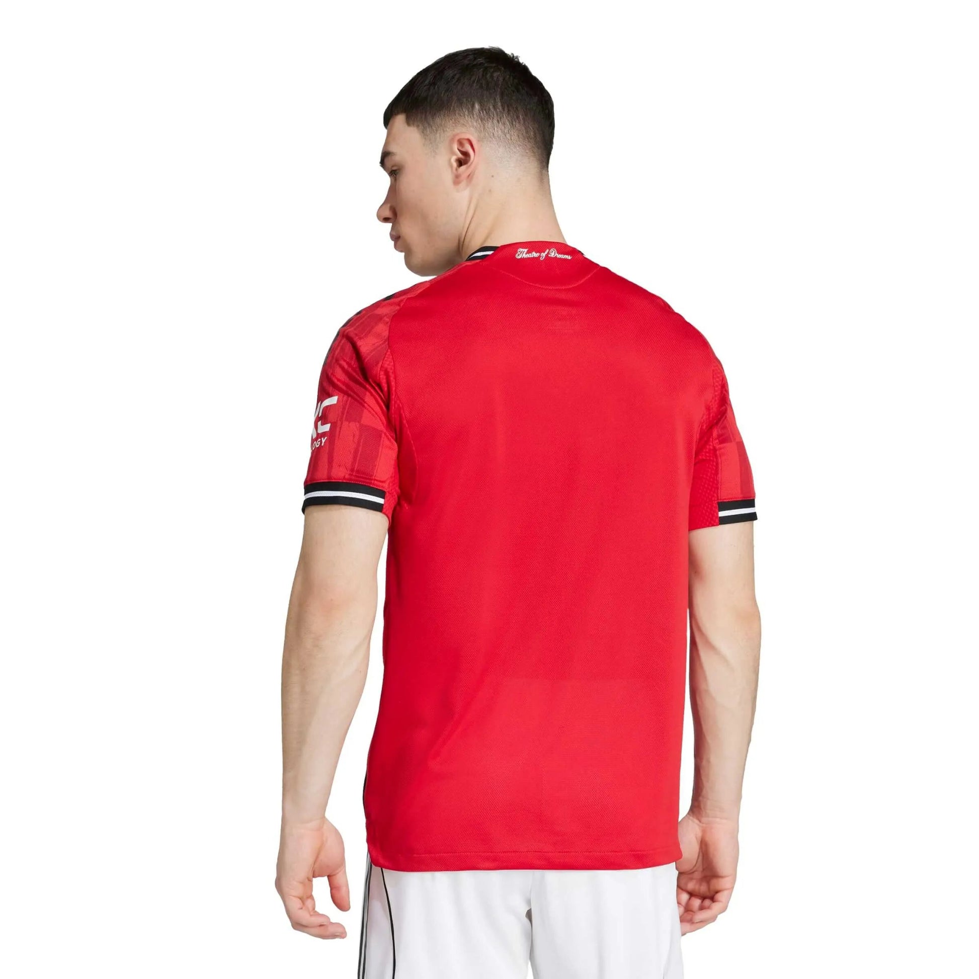 adidas 2025-26 Manchester United Men's Authentic Home Soccer Jersey (Model - Back)