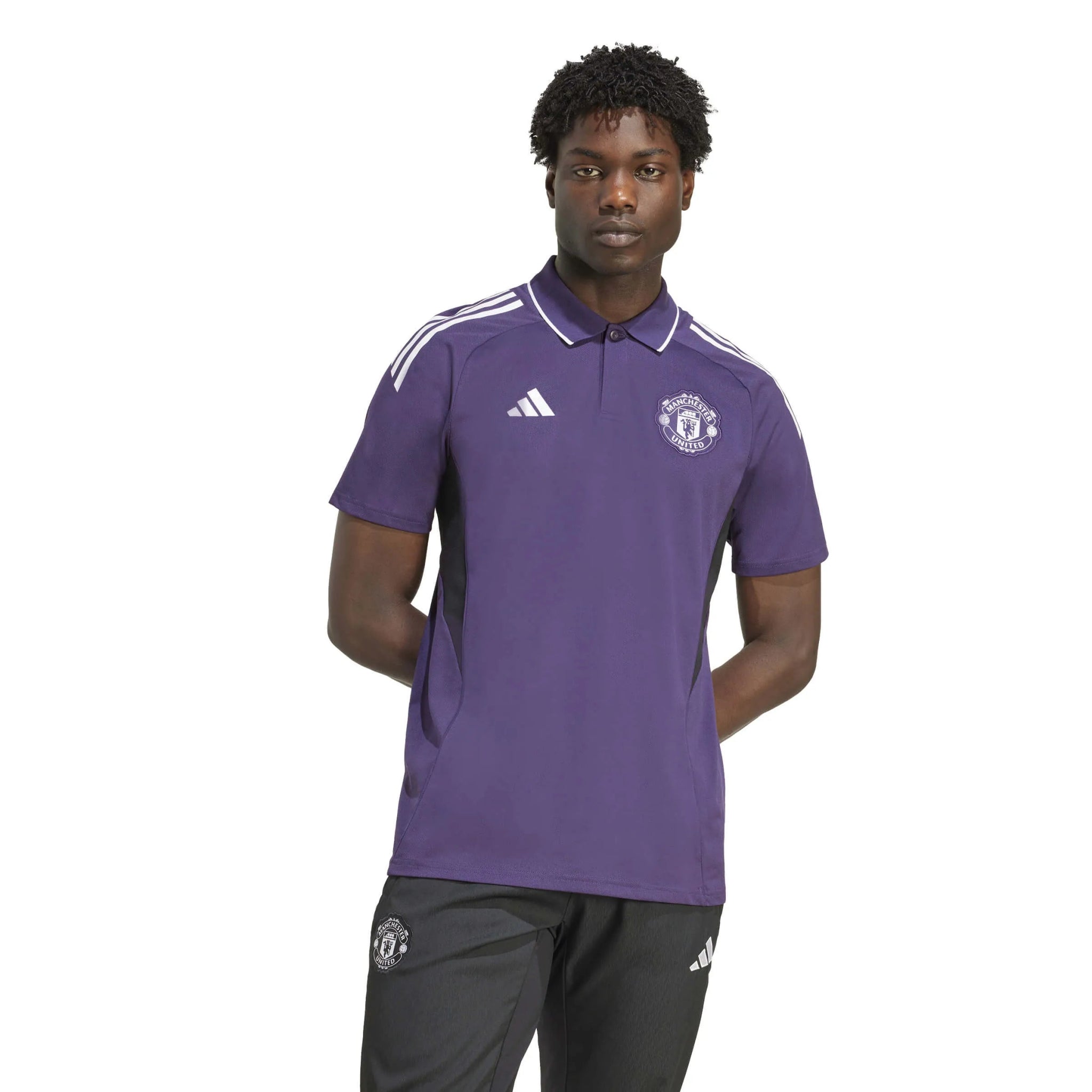 adidas 2025-26 Manchester United Men's Polo (Model - Front)