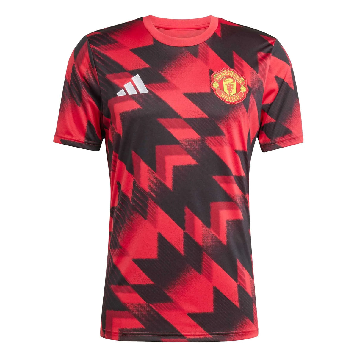 adidas 2025-26 Manchester United Men's Pre-Match Soccer Jersey adidas 2025-26 Manchester United Men's Pre-Match Soccer Jersey