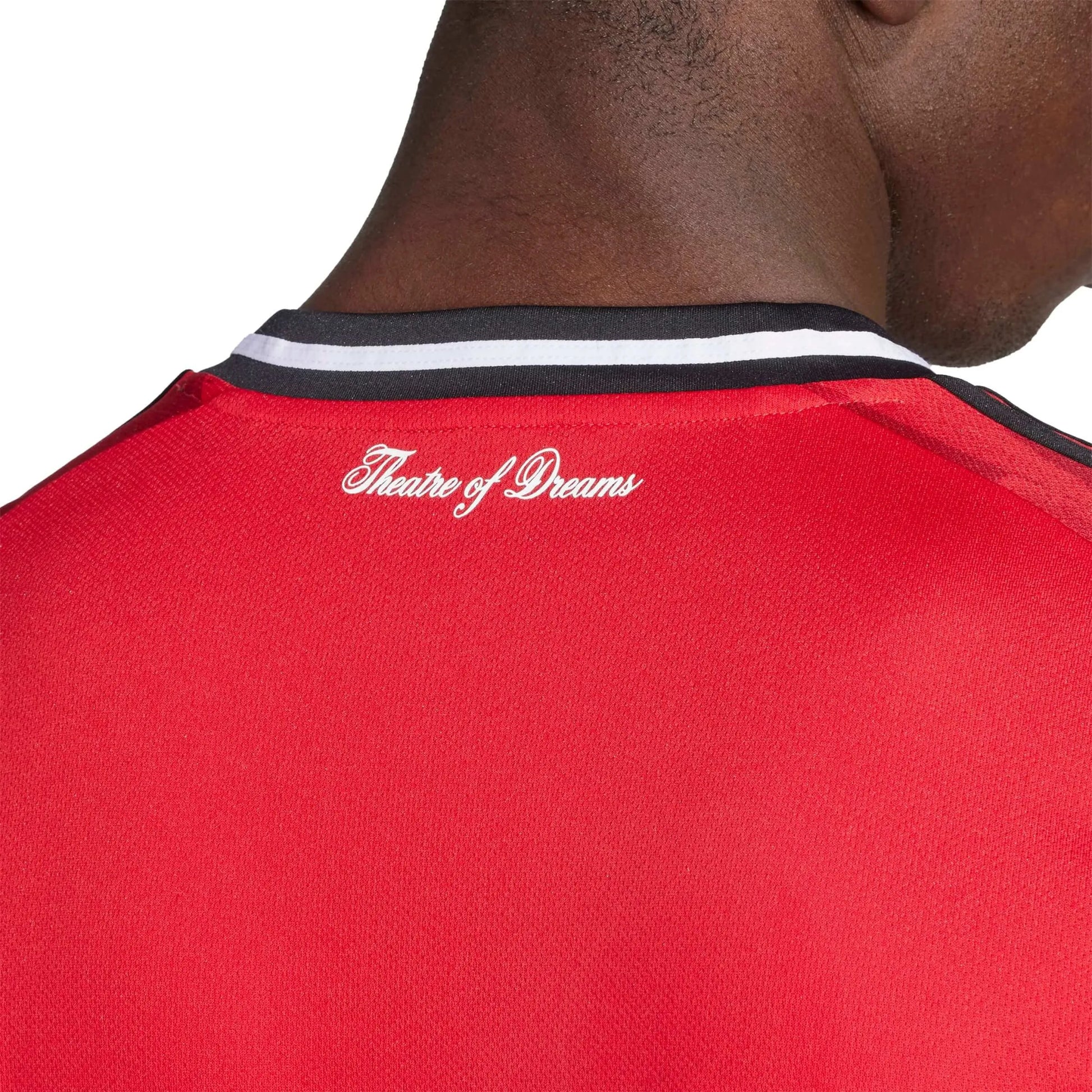 adidas 2025-26 Manchester United Men's Stadium Home Long-Sleeve Soccer Jersey (Detail 2)