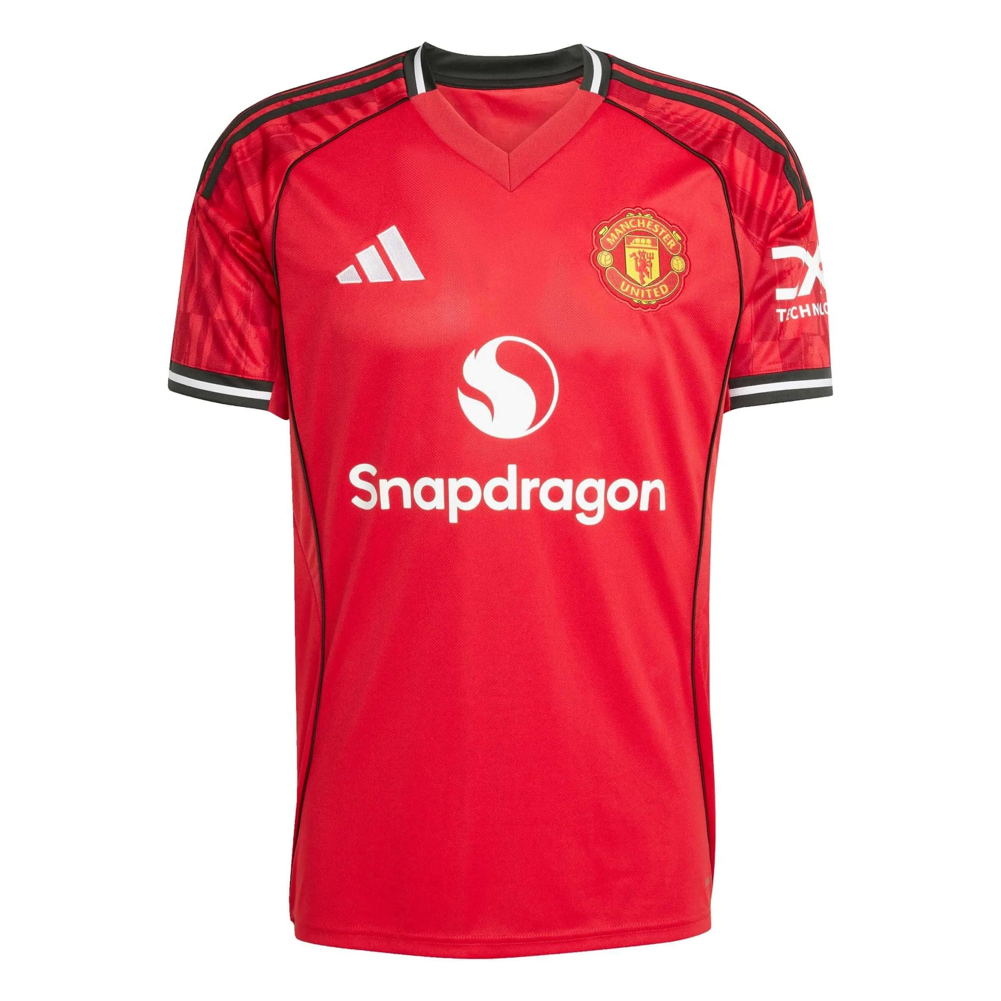 adidas 2025-26 Manchester United Men's Stadium Home Soccer Jersey (Front)