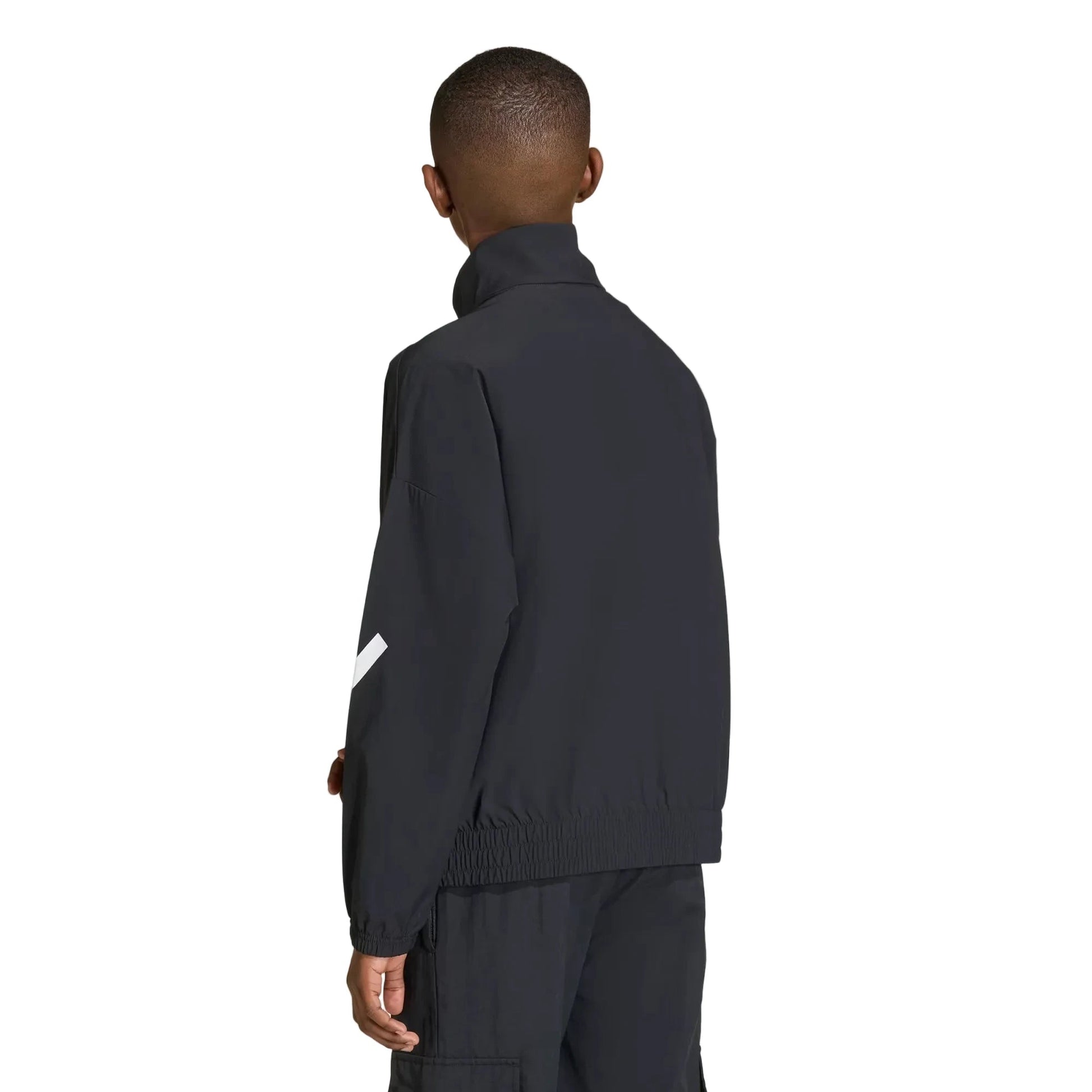 adidas 2025-26 Manchester United Youth Anthem Jacket Black (Model - Back)