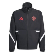adidas 2025-26 Manchester United Youth Anthem Jacket Black (Front)