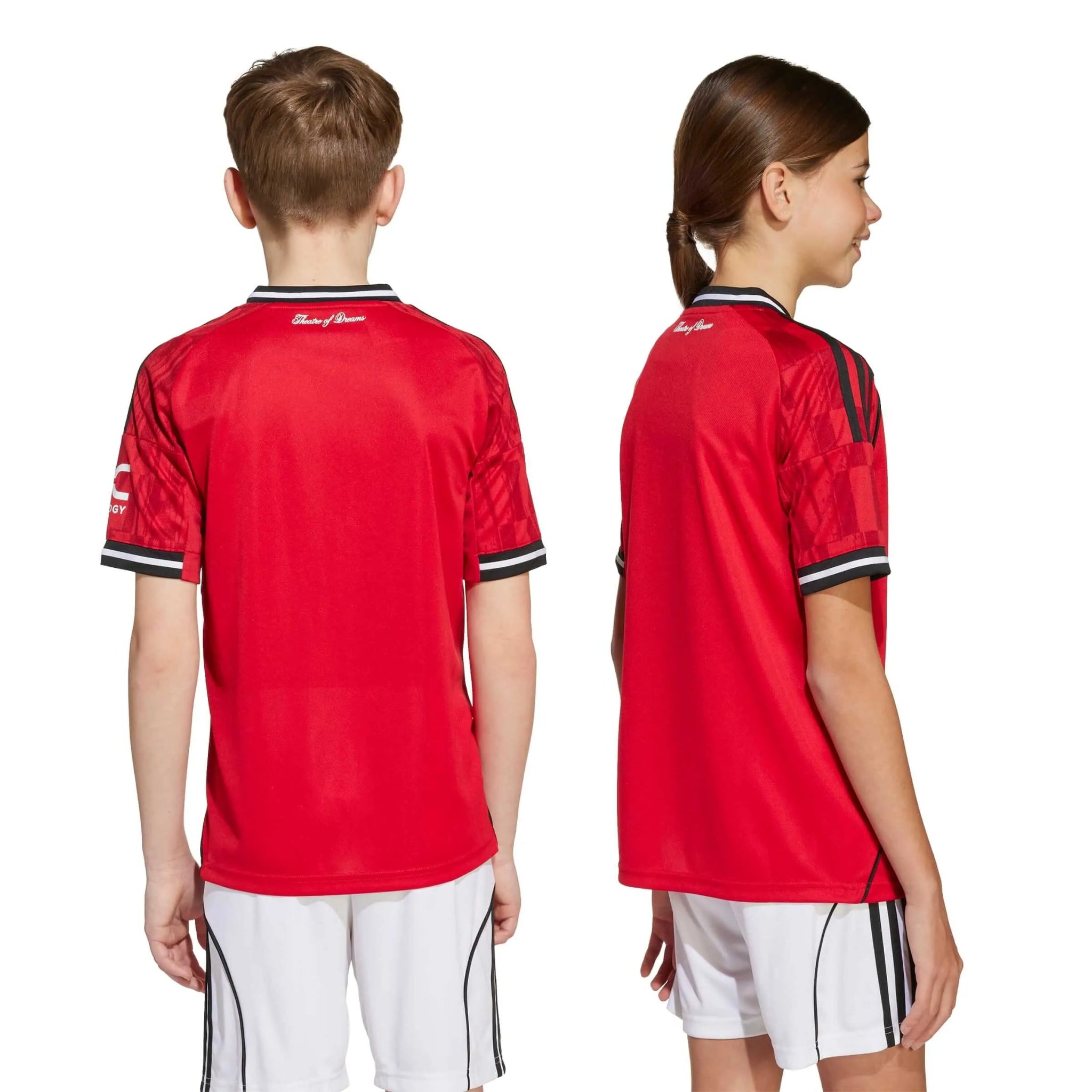 adidas 2025-26 Manchester United Youth Stadium Home Soccer Jersey