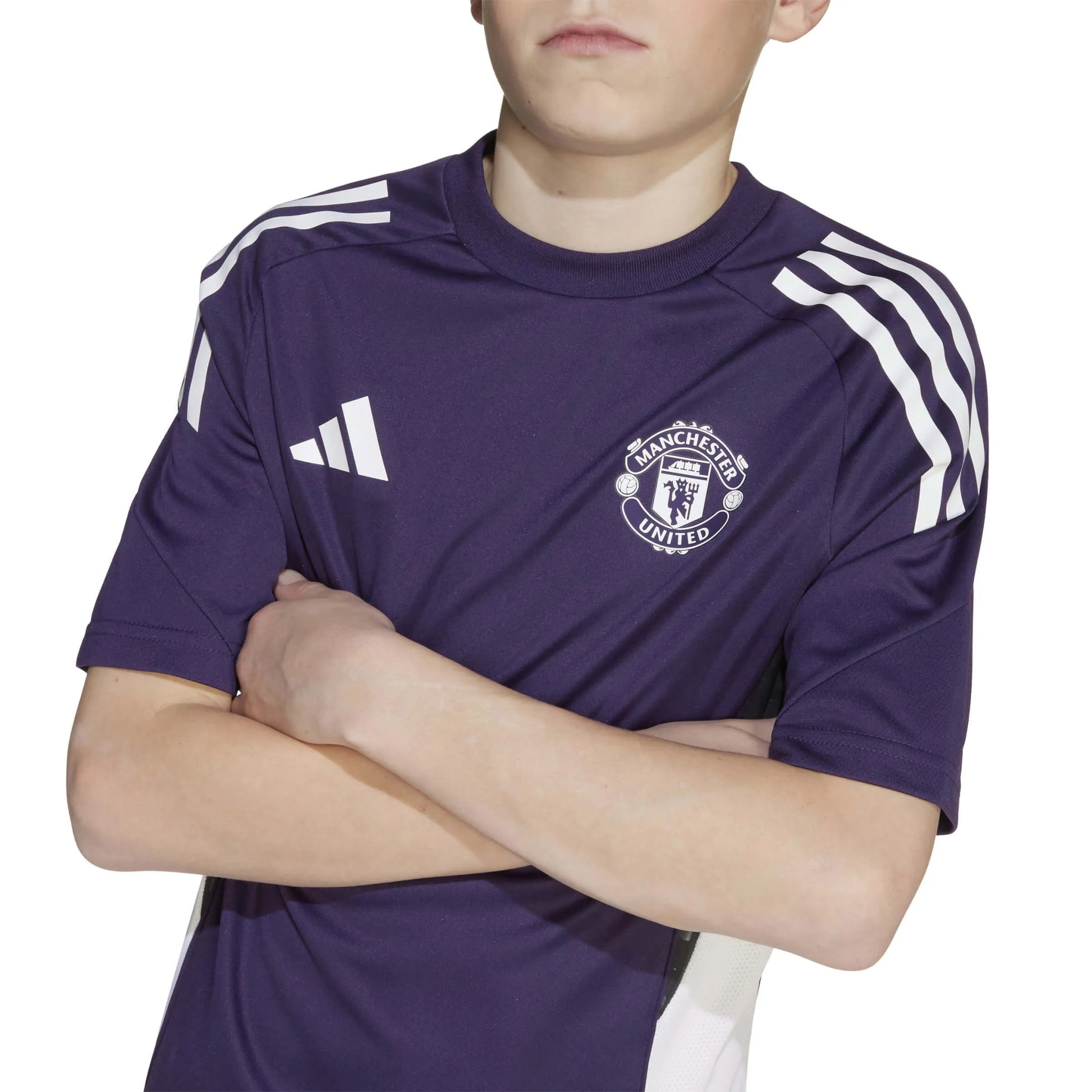 adidas 2025-26 Manchester United Youth Training Soccer Jersey (Detail 2)