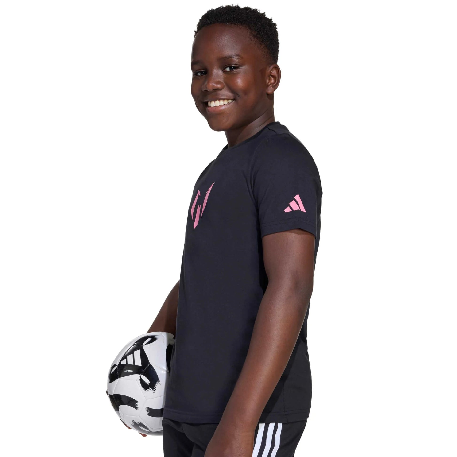adidas 2025-26 Messi Youth Name And Number Graphic Tee Black (Detail 1)