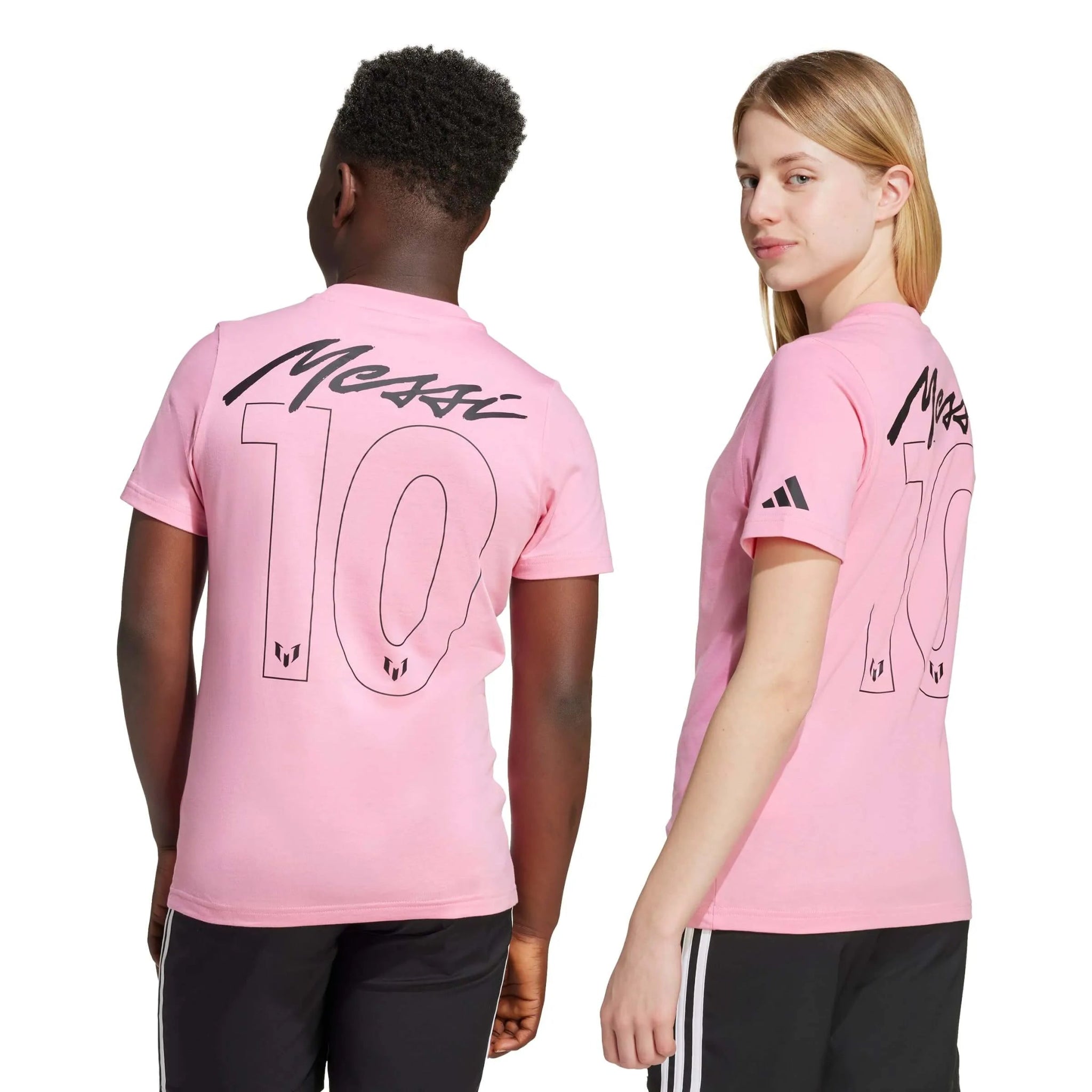 adidas 2025-26 Messi Youth Name And Number Graphic Tee (Models - Back)