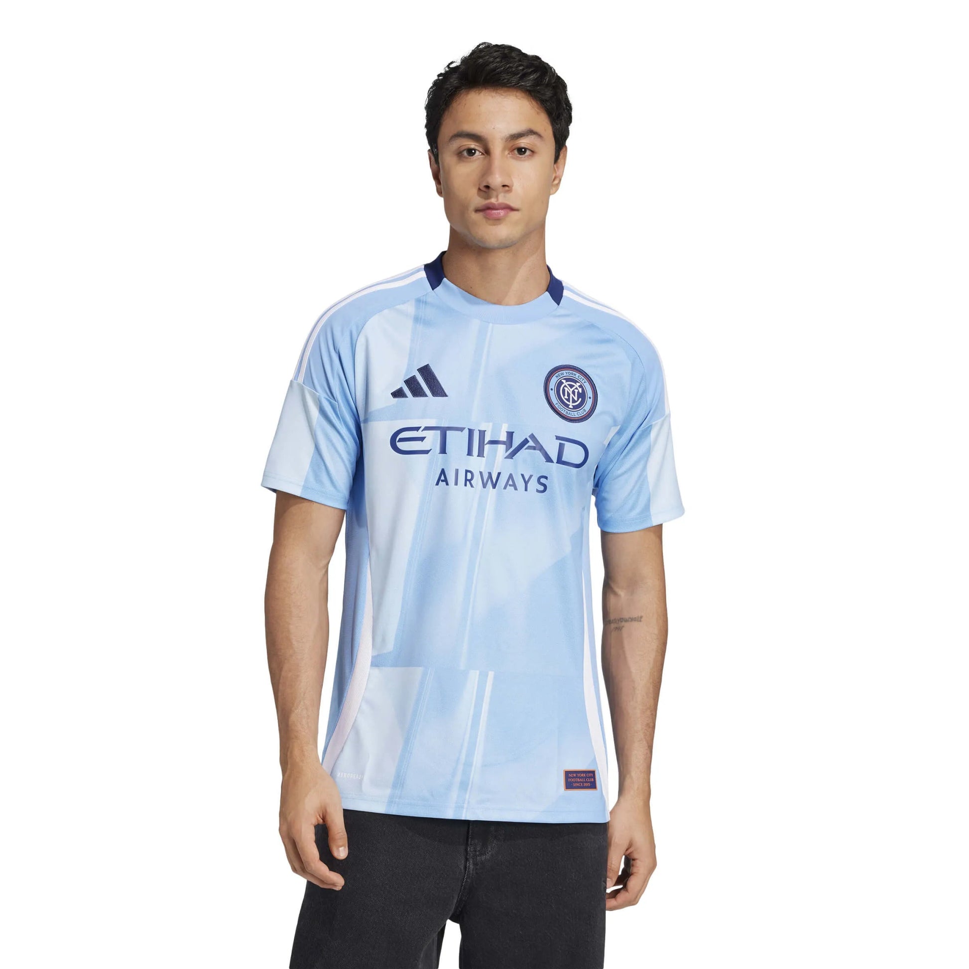 adidas 2025-26 New York City FC Men's Stadium Home Soccer Jersey (Model - Front)