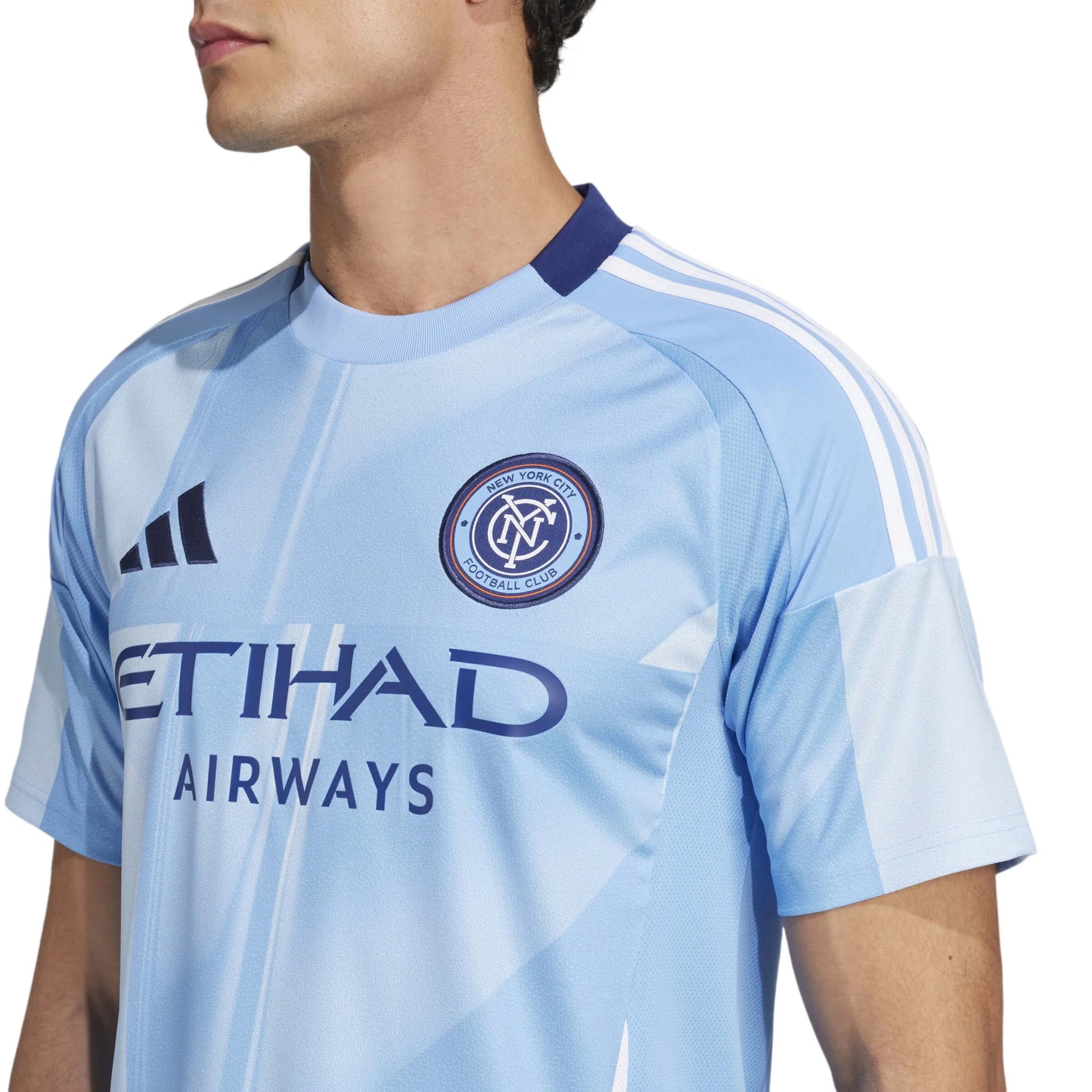 adidas 2025-26 New York City FC Men's Stadium Home Soccer Jersey (Detail 1)