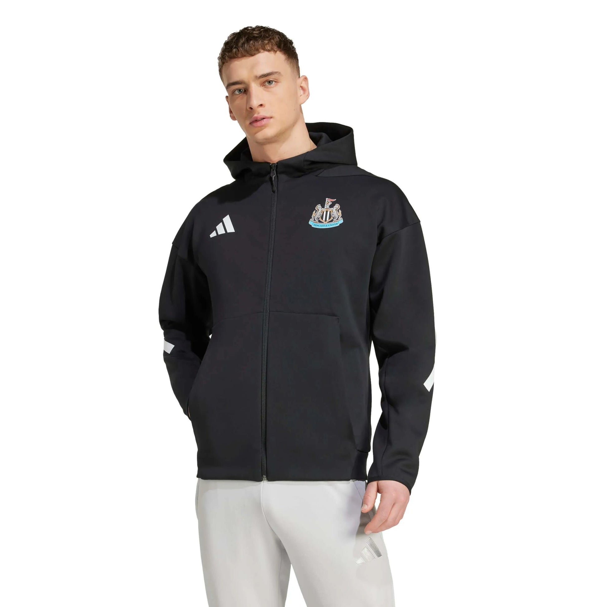 adidas 2025-26 Newcastle Men's Anthem Jacket (Model - Front)
