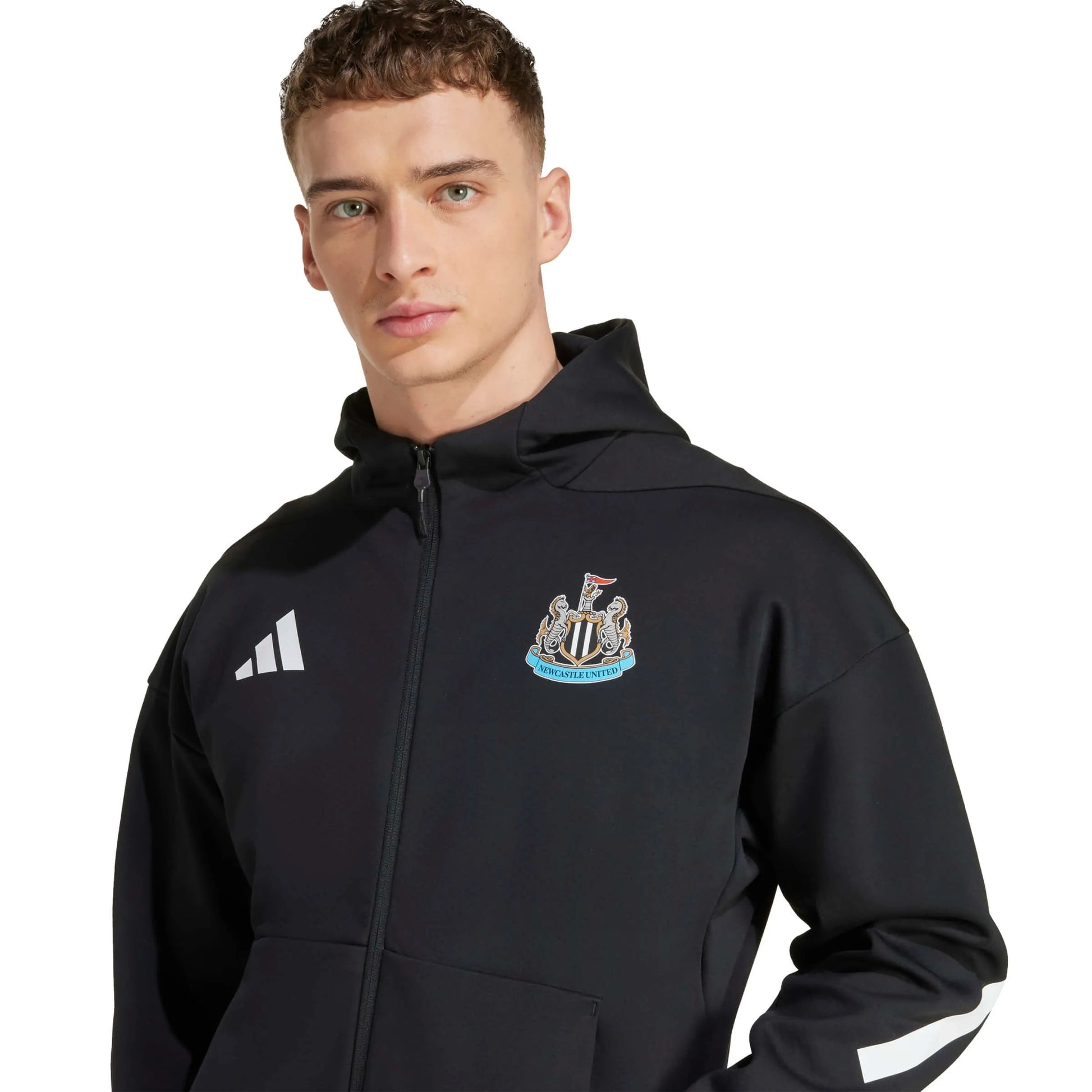 adidas 2025-26 Newcastle Men's Anthem Jacket (Detail 1)