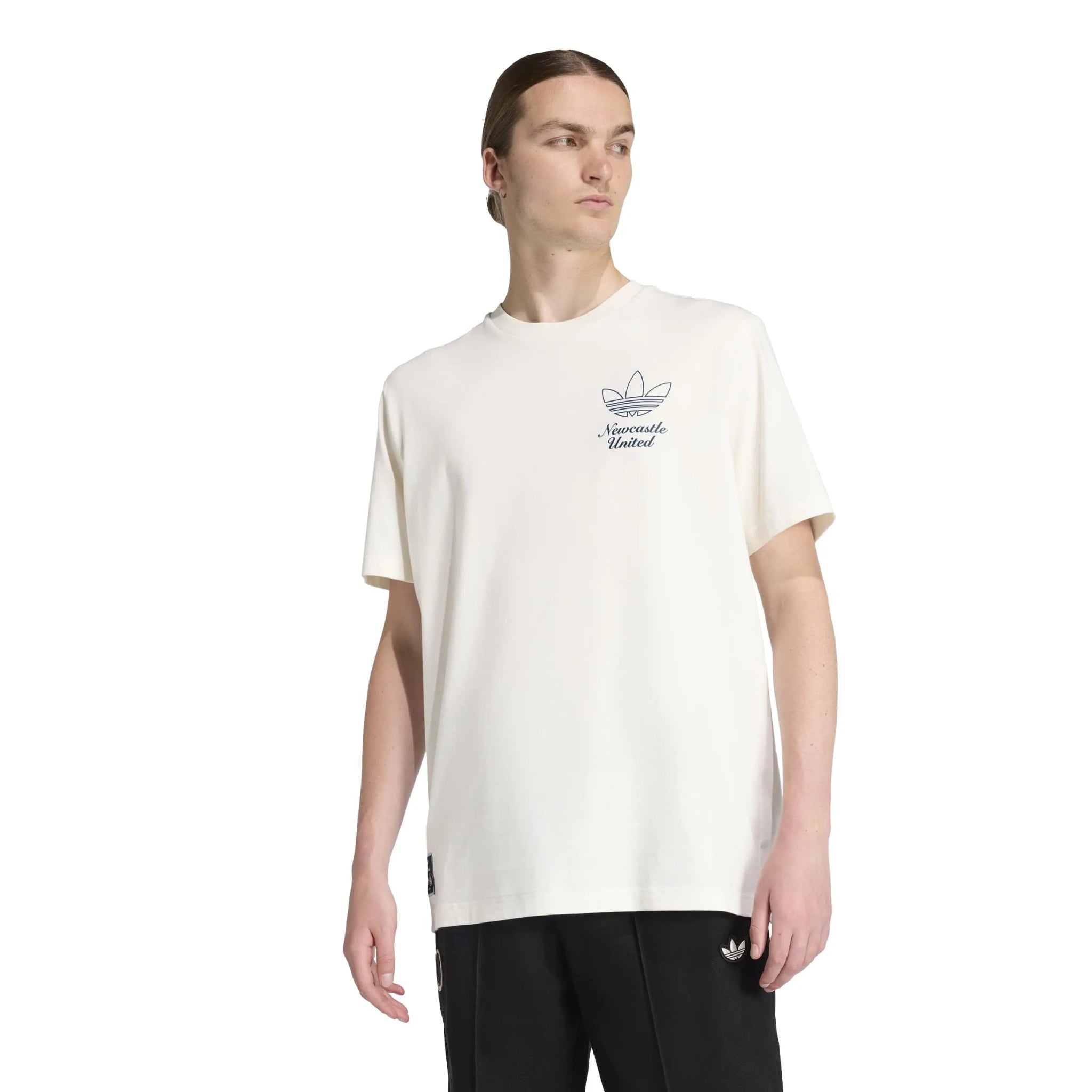 adidas 2025-26 Newcastle Men's Icon Graphic Tee (Model - Front)