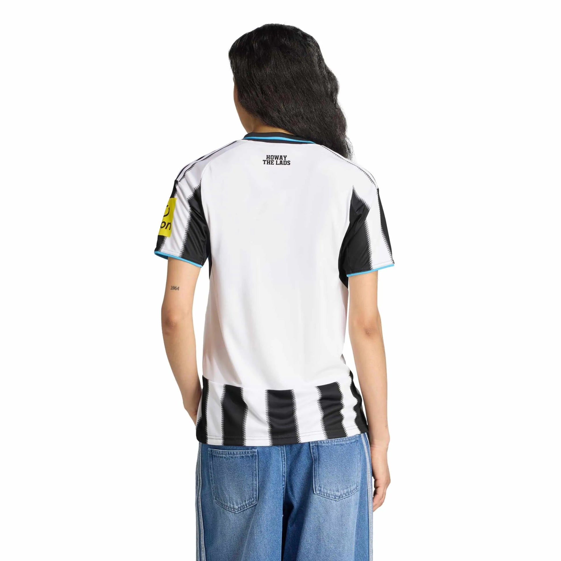 adidas 2025-26 Newcastle Women's Stadium Home Soccer Jersey (Model - Back)
