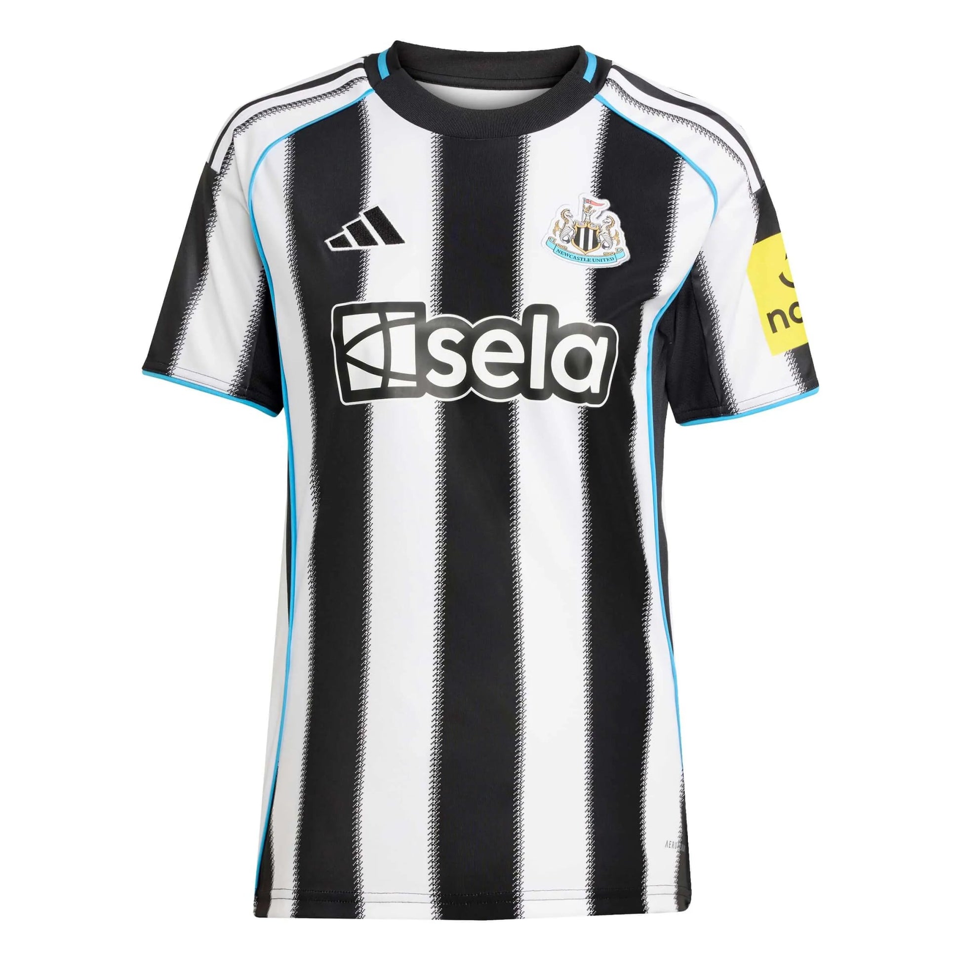 adidas 2025-26 Newcastle Women's Stadium Home Soccer Jersey (Front)
