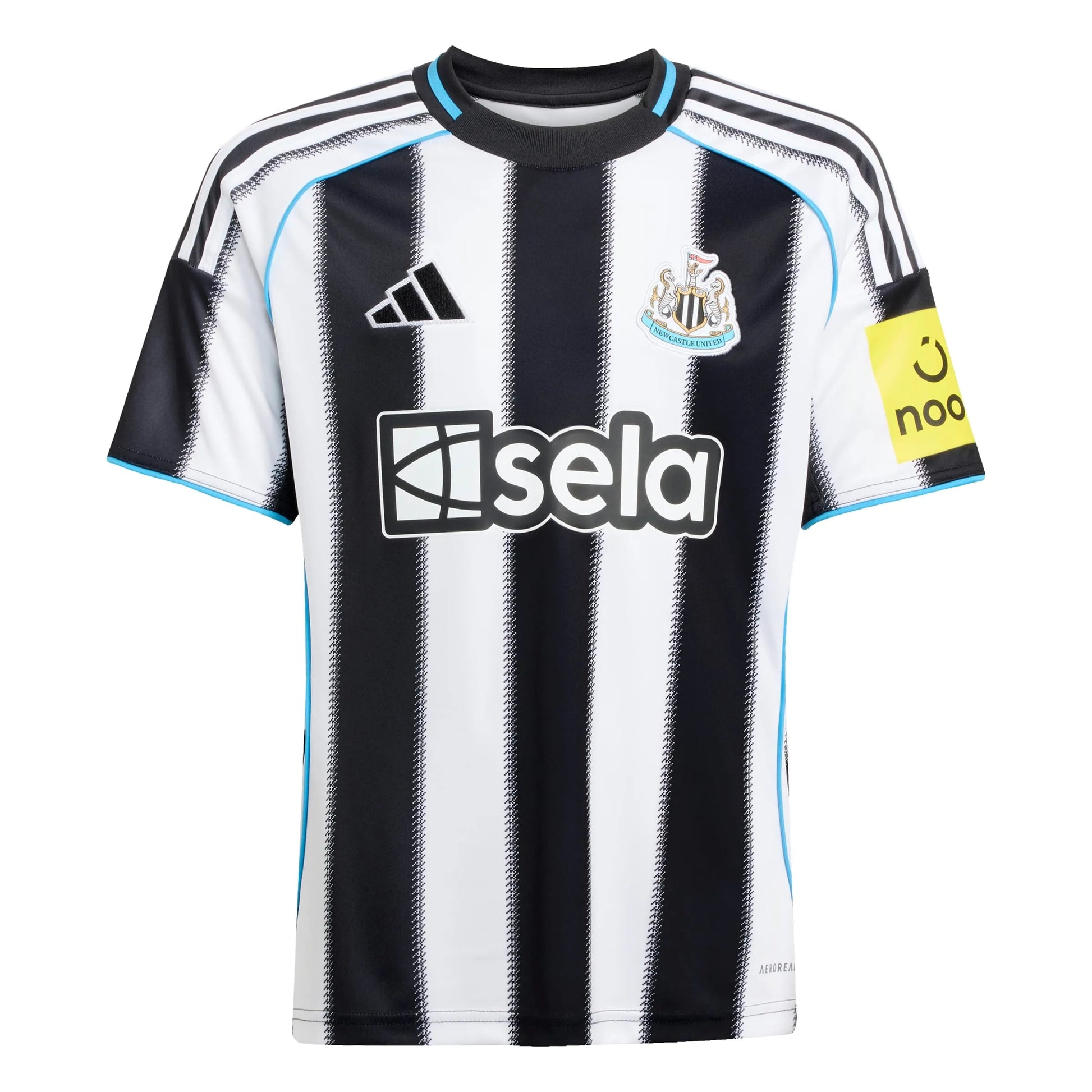 adidas 2025-26 Newcastle Youth Stadium Home Soccer Jersey (Front)
