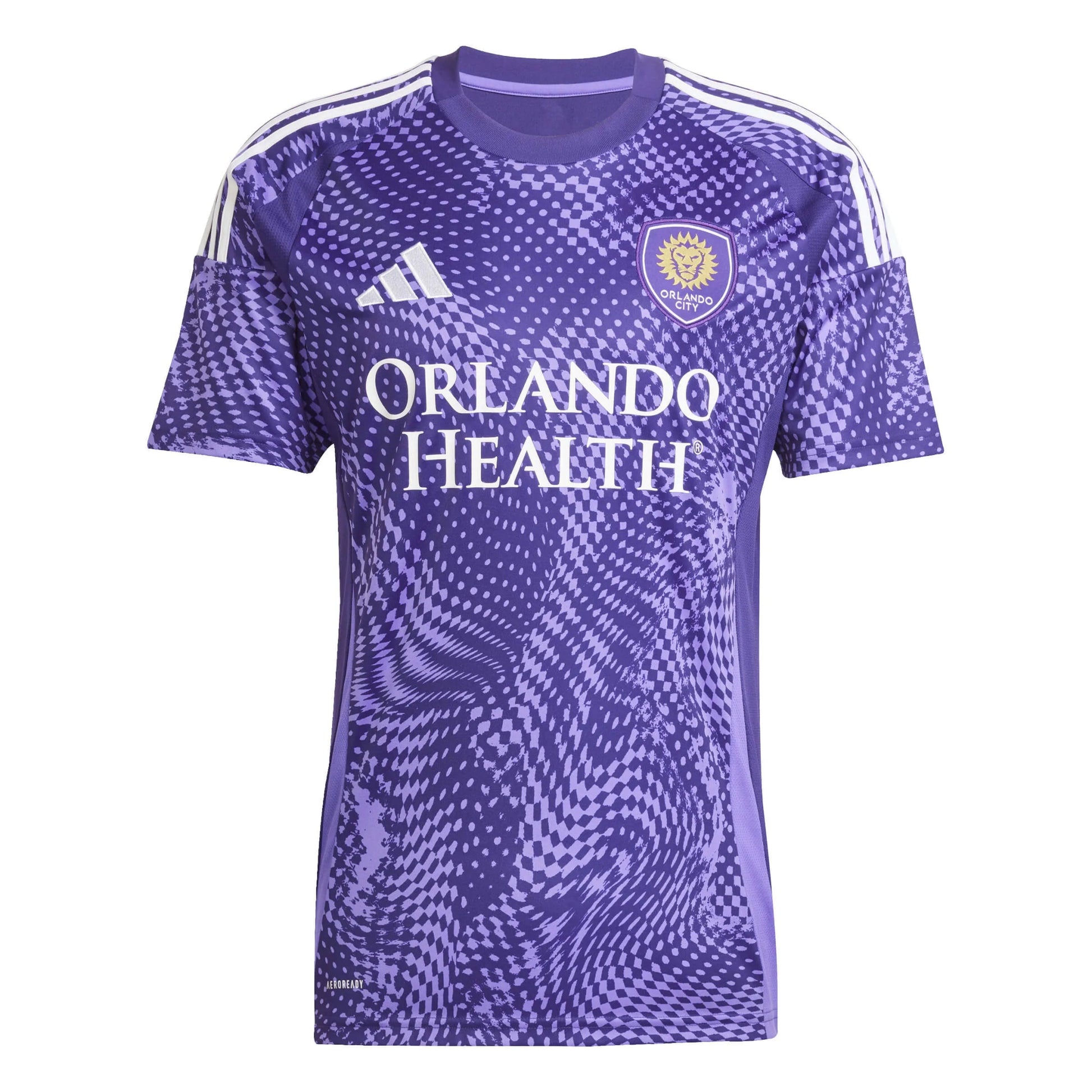 adidas 2025-26 Orlando City Men's Stadium Home Soccer Jersey (Front)